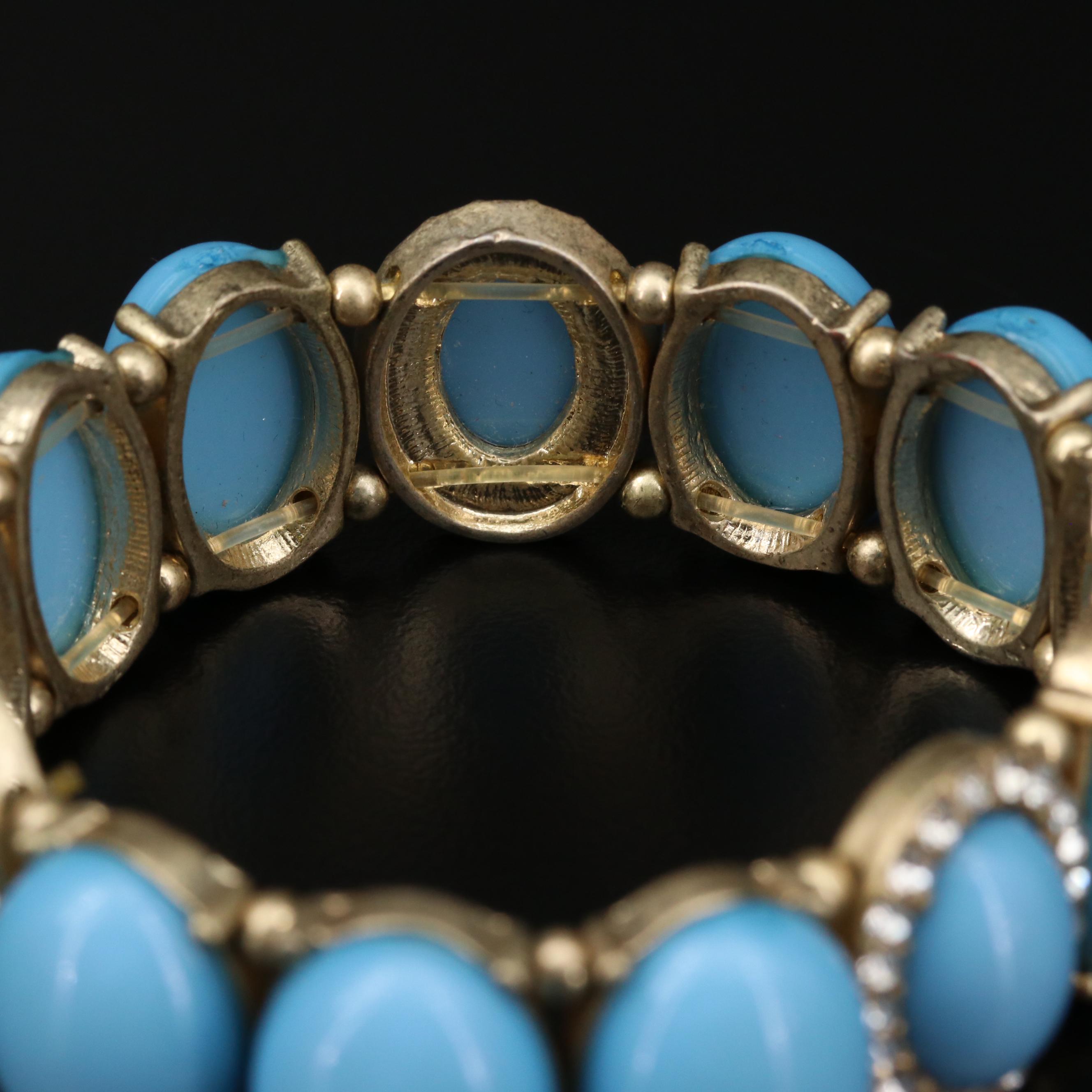 Rhinestone Bracelet and Earrings