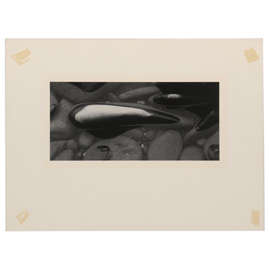 Joseph Jachna Silver Gelatin Photograph "Stone in the Water, Lake Superior"