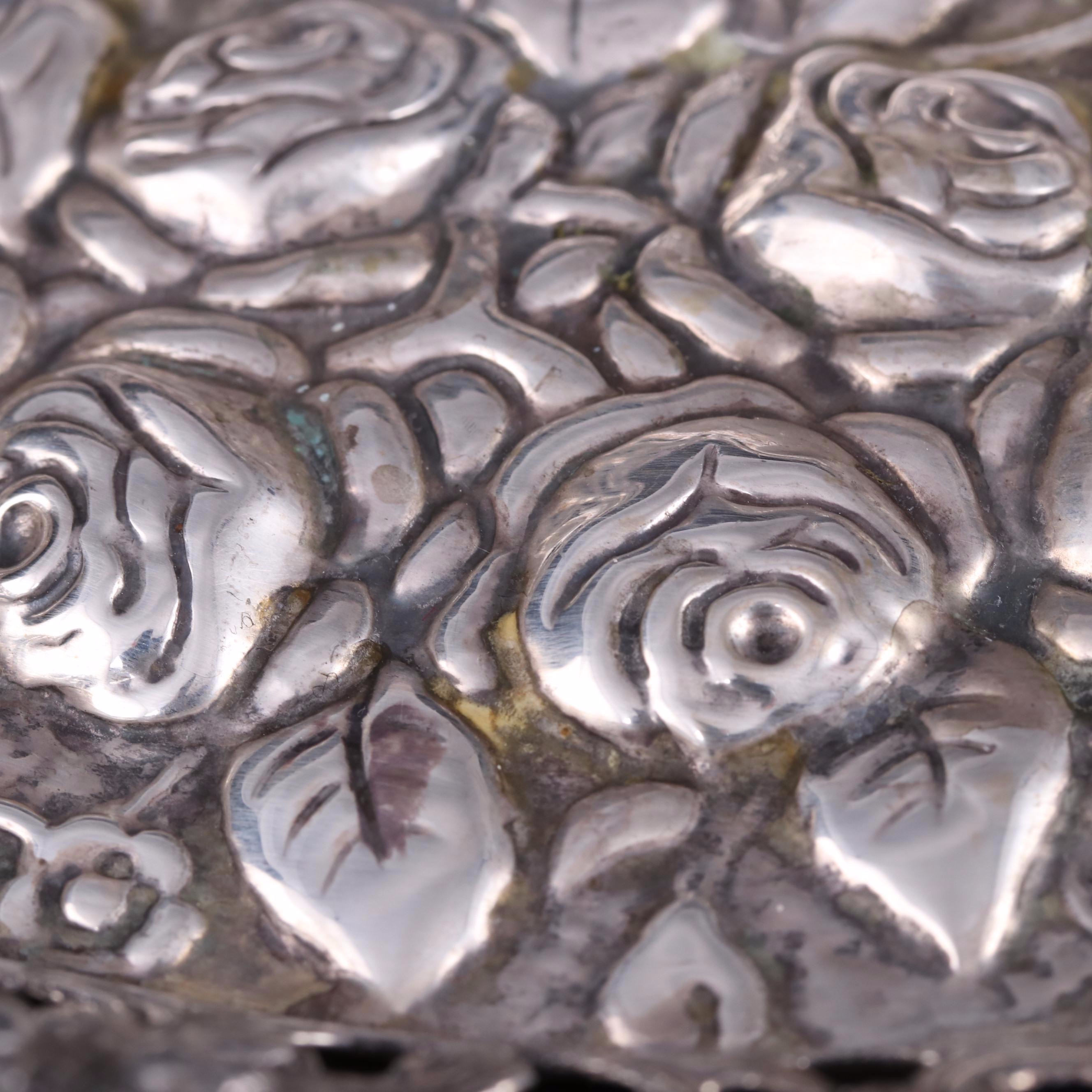 Israeli Ezada 800 Silver Reticulated Basket, 20th Century