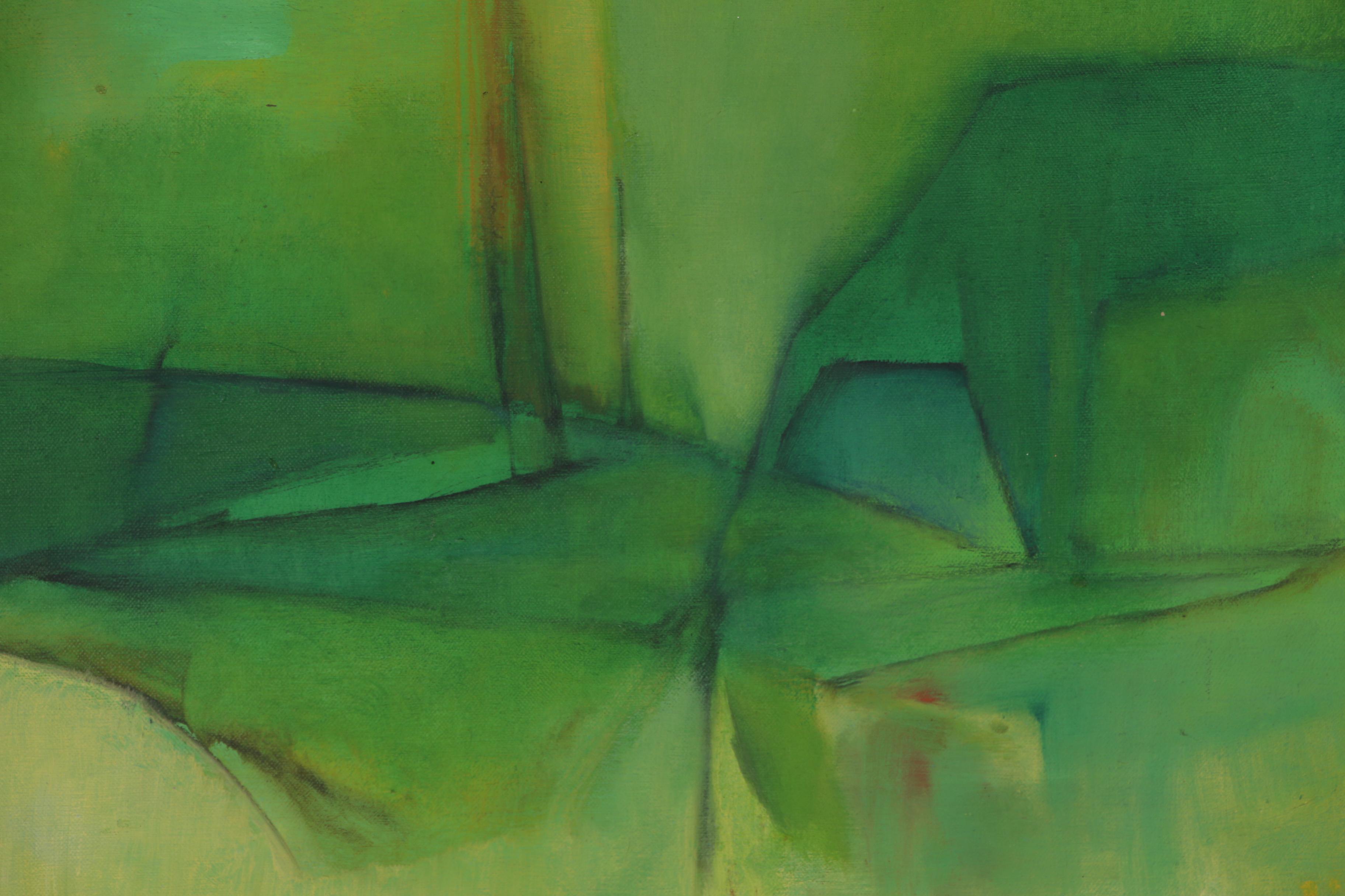 Jesse Redwin Bardin Abstract Oil Painting