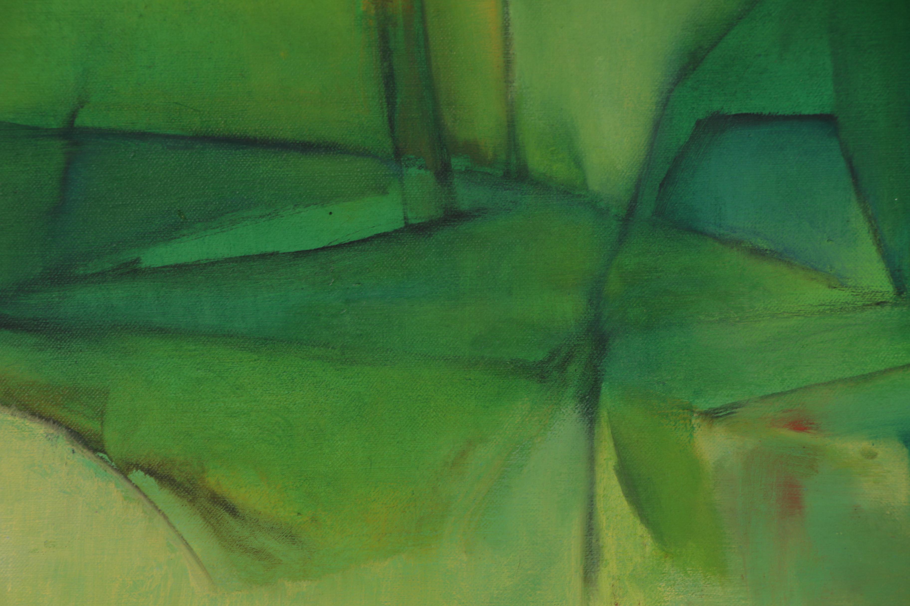 Jesse Redwin Bardin Abstract Oil Painting