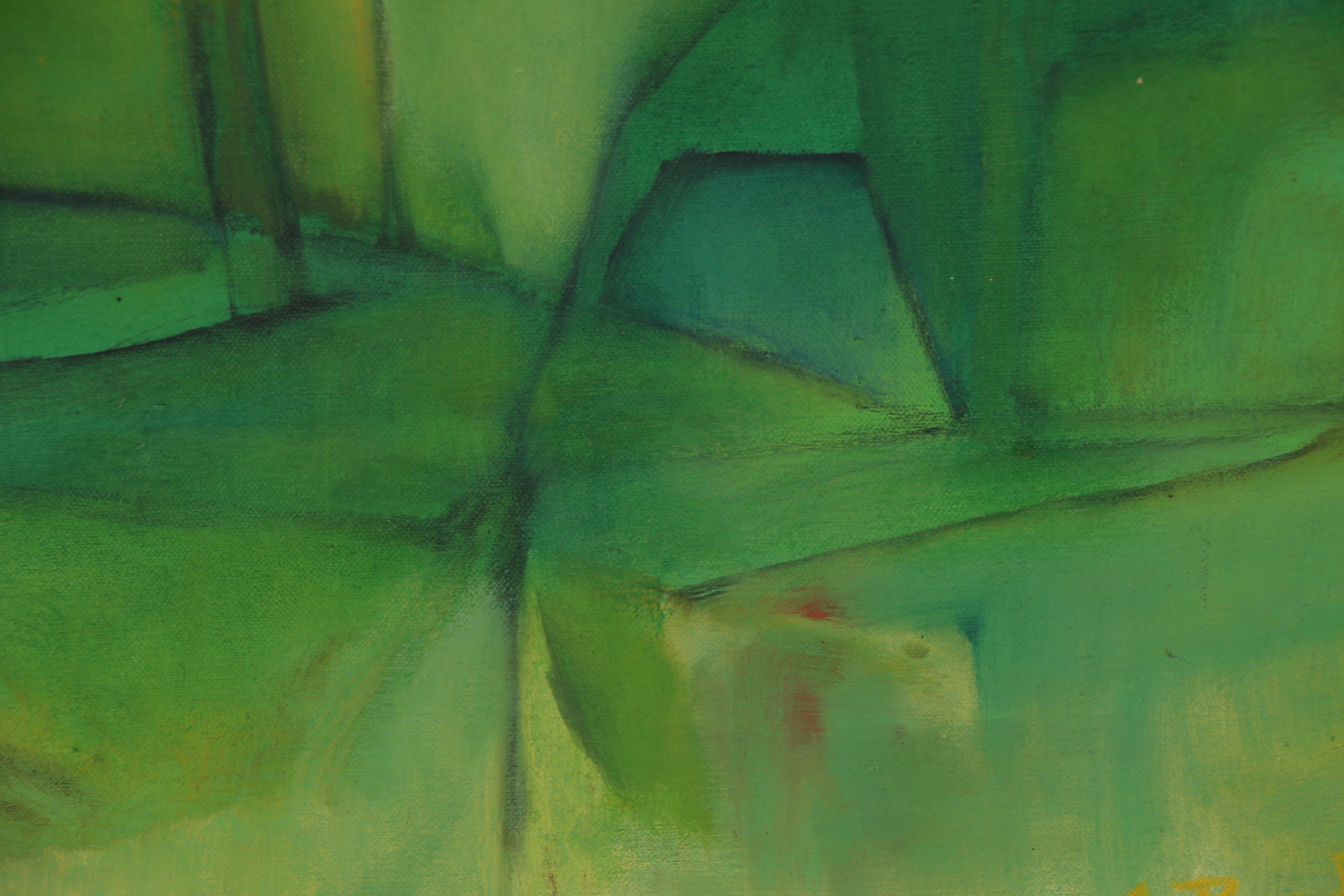 Jesse Redwin Bardin Abstract Oil Painting