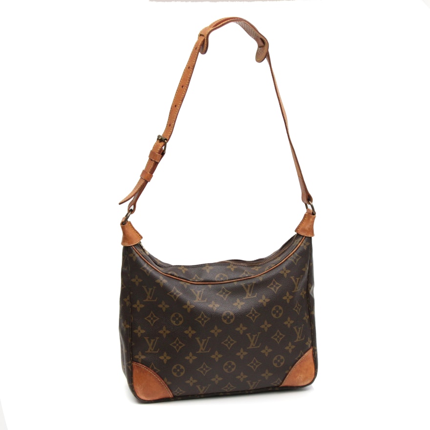 Louis Vuitton Boulogne Shoulder Bag in Monogram Canvas and Vachetta Leather