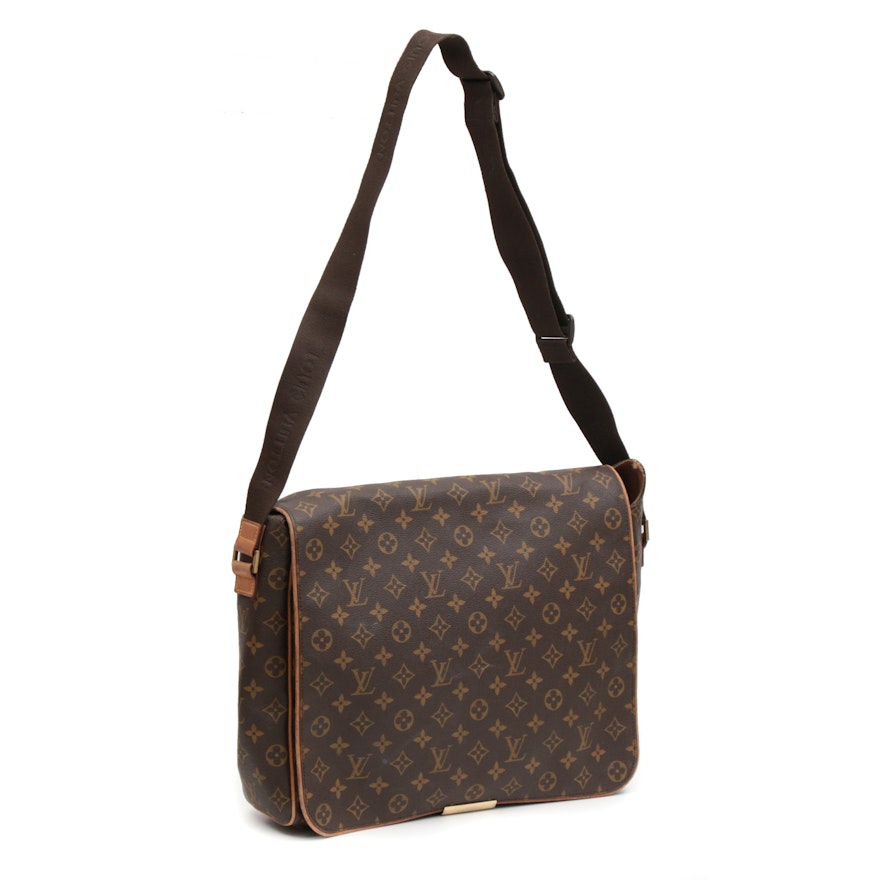 Louis Vuitton Abbesses Messenger Bag in Monogram Canvas and Vachetta Leather