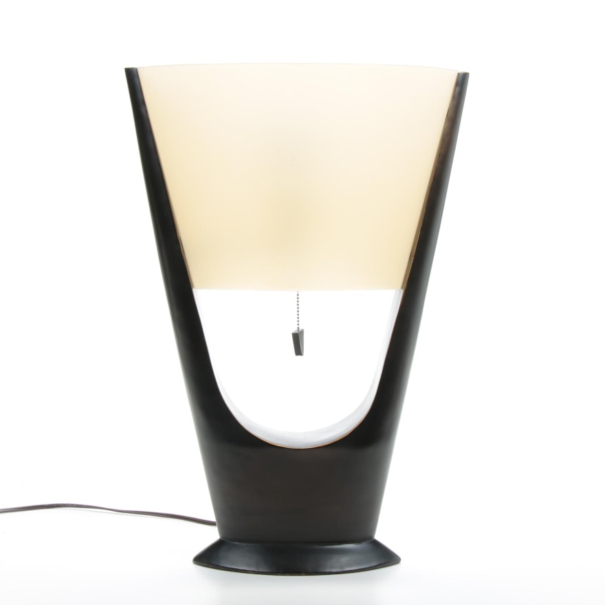 Modernist Wood Table Lamp, 21st Century