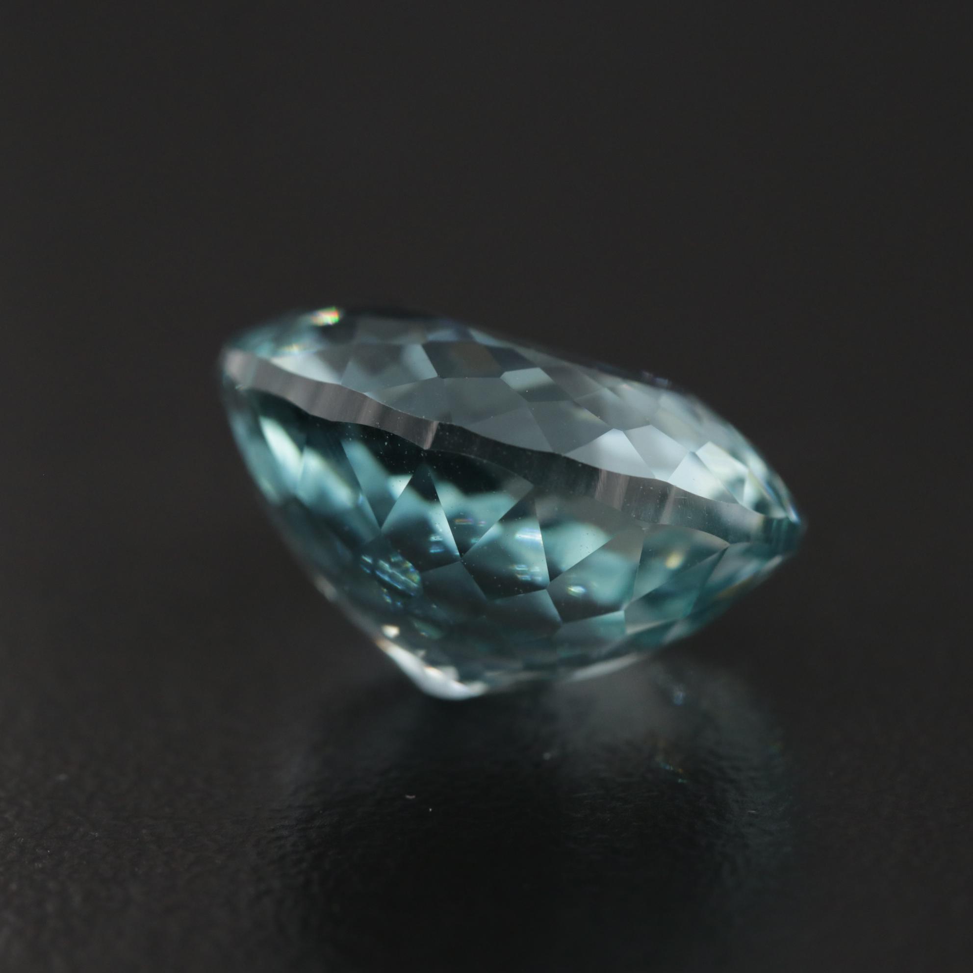 Loose 11.95 CT Synthetic Blue Quartz