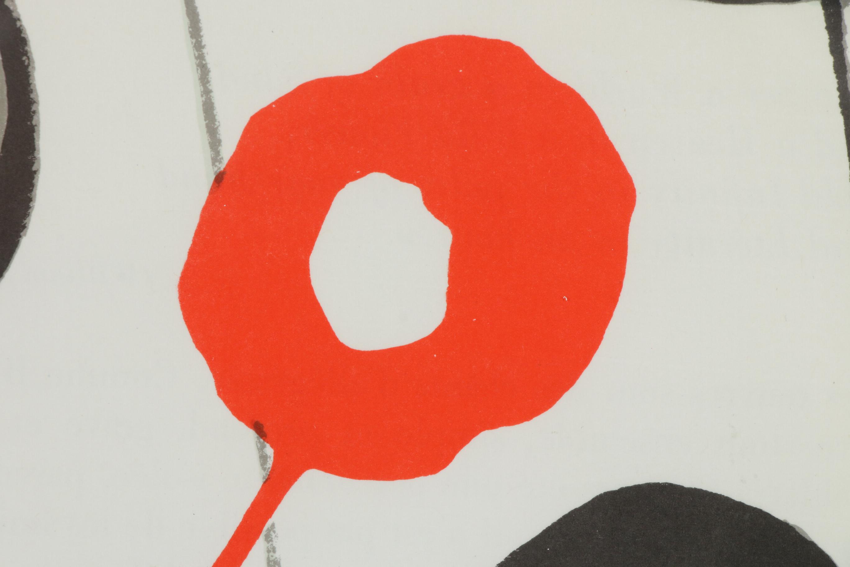 Alexander Calder Color Lithograph for "Derrière le Miroir", 1966