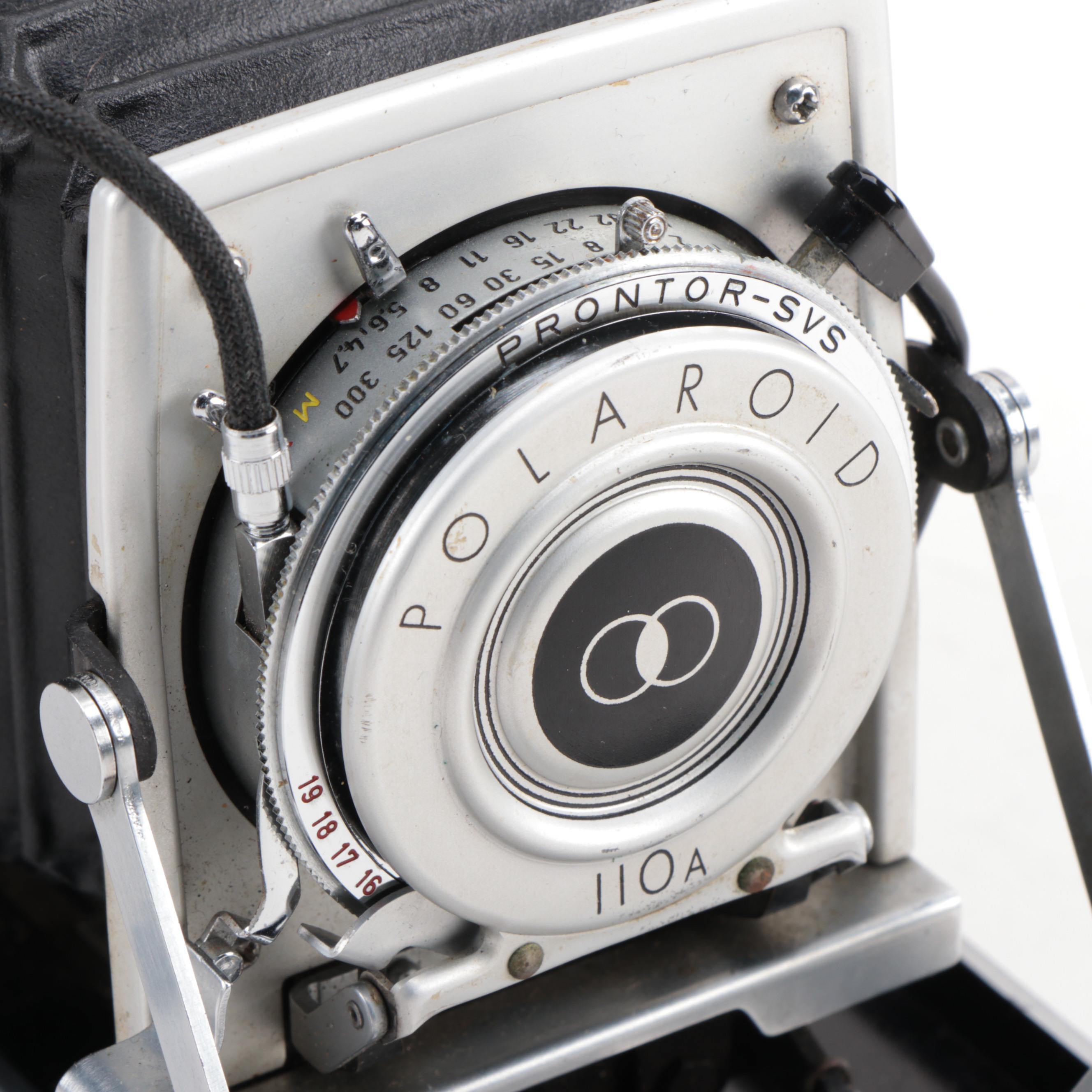 Polaroid Pathfinder Land Camera Model 110A with Alfon Flash, 1950s