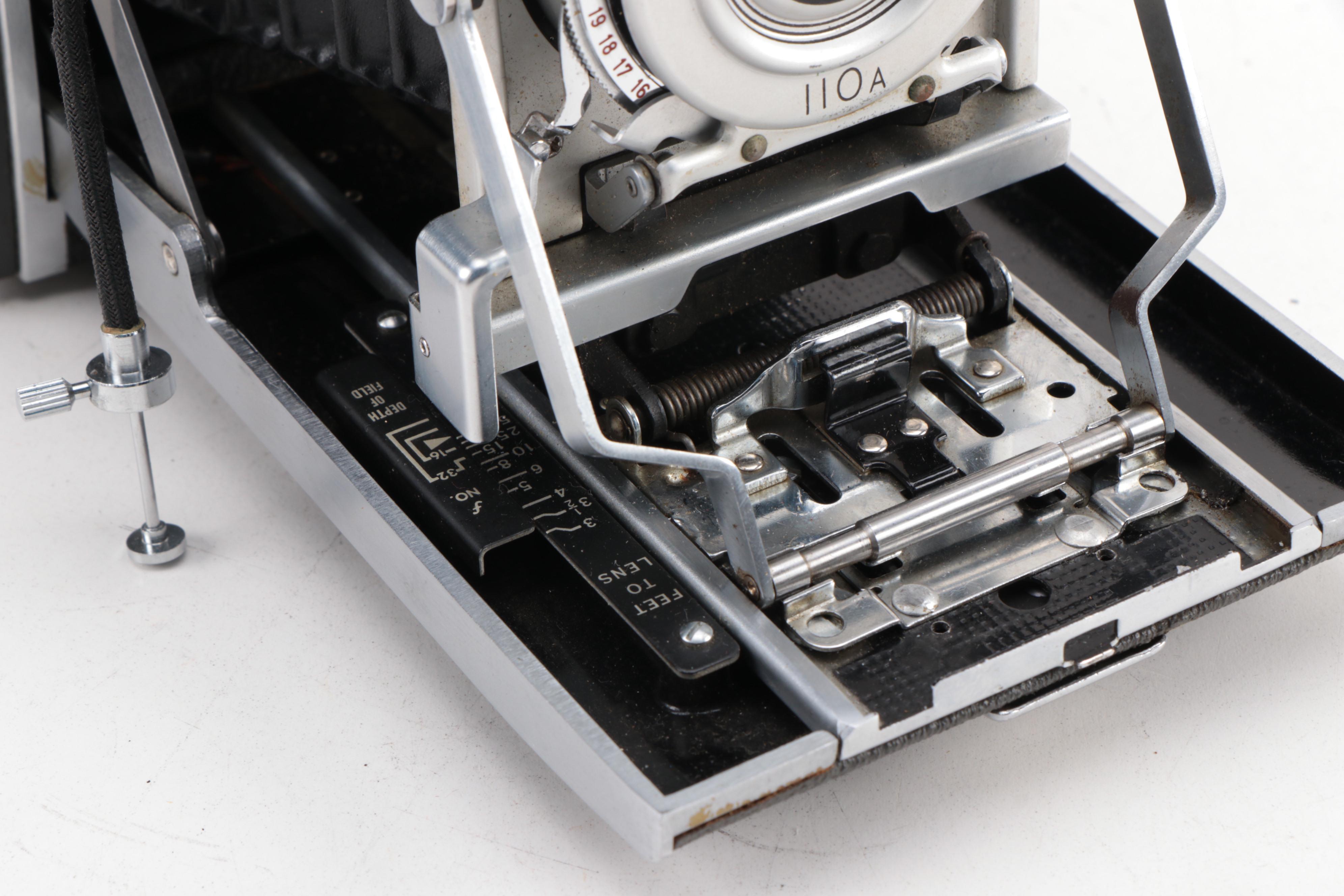 Polaroid Pathfinder Land Camera Model 110A with Alfon Flash, 1950s