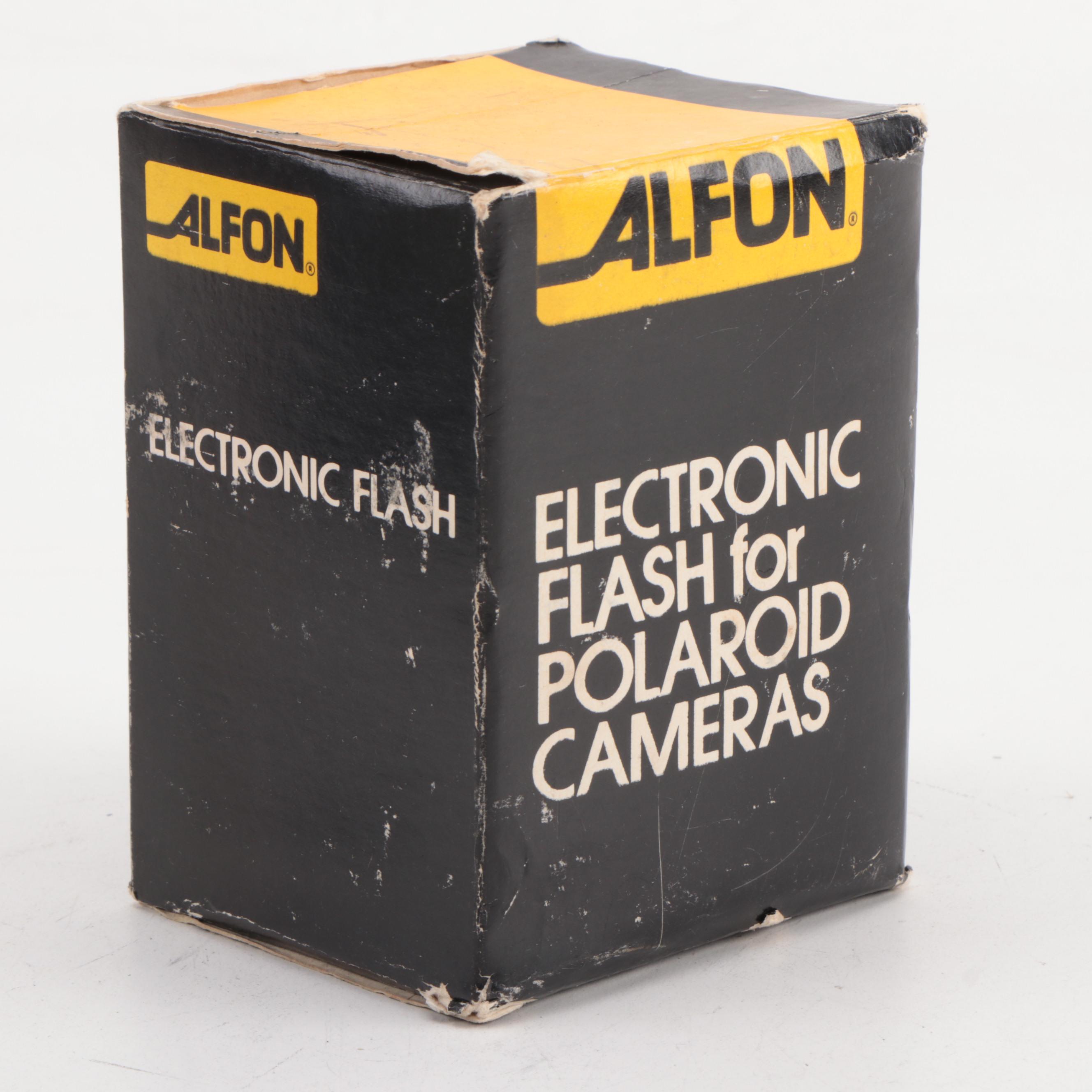 Polaroid Pathfinder Land Camera Model 110A with Alfon Flash, 1950s