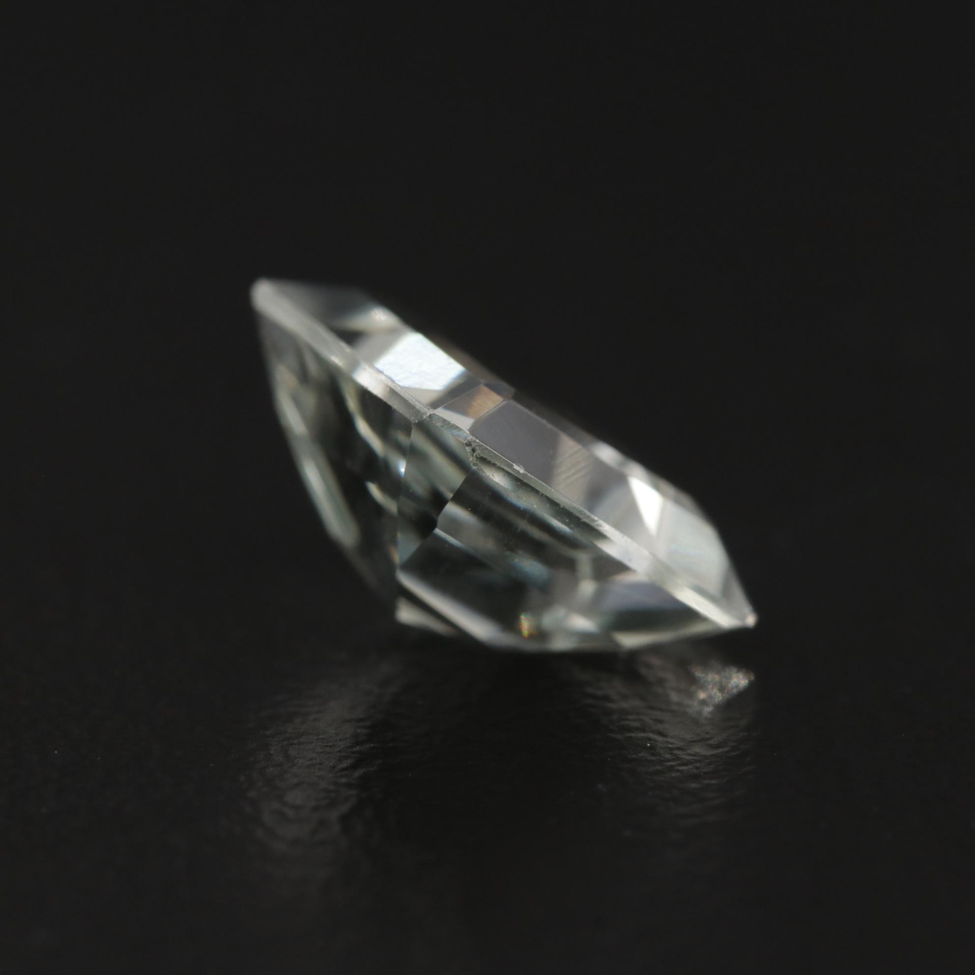 Loose 3.82 CT Cut Corner Rectangular Faceted Prasiolite