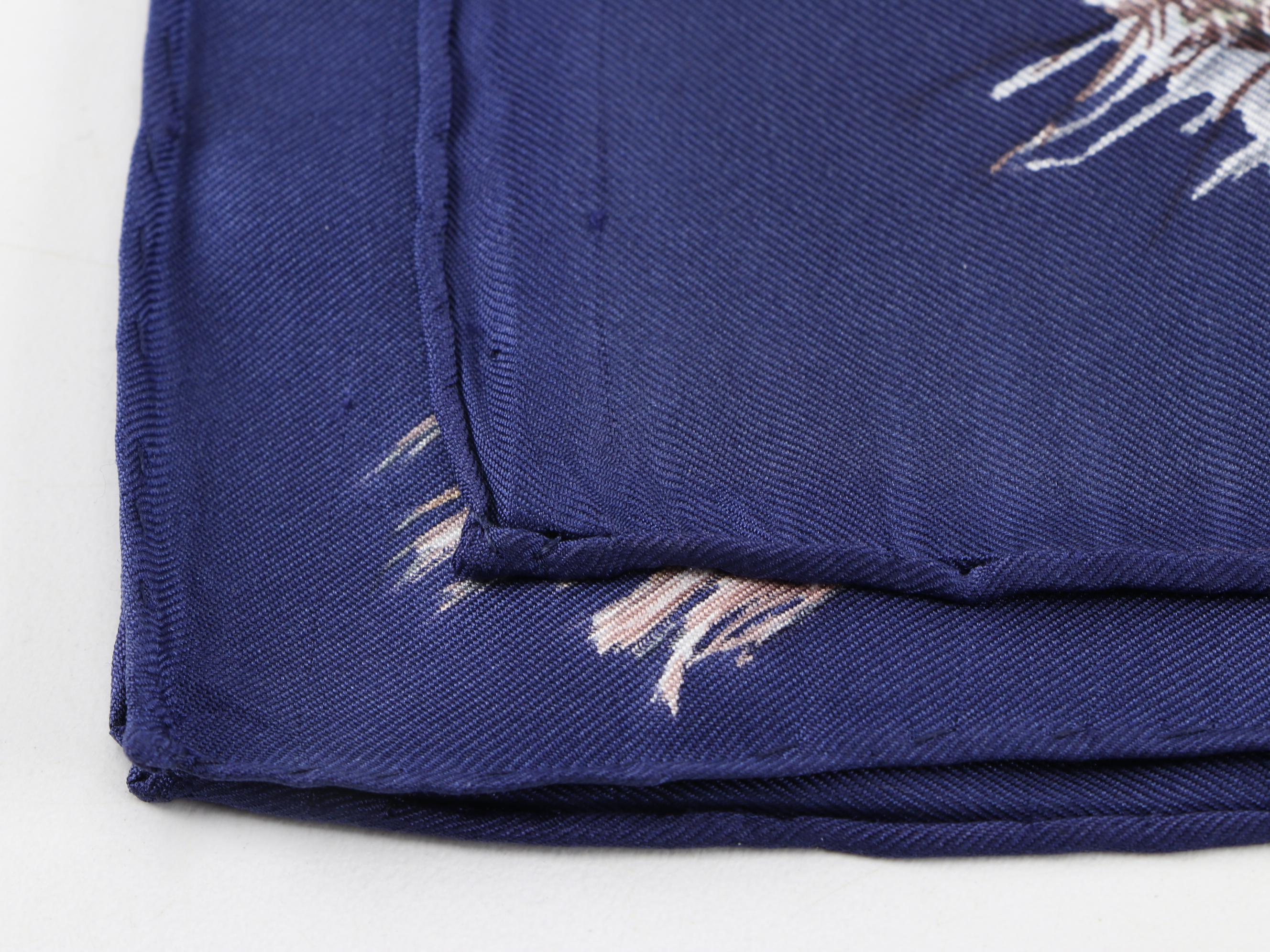 Hermès "Champignons" Silk Scarf