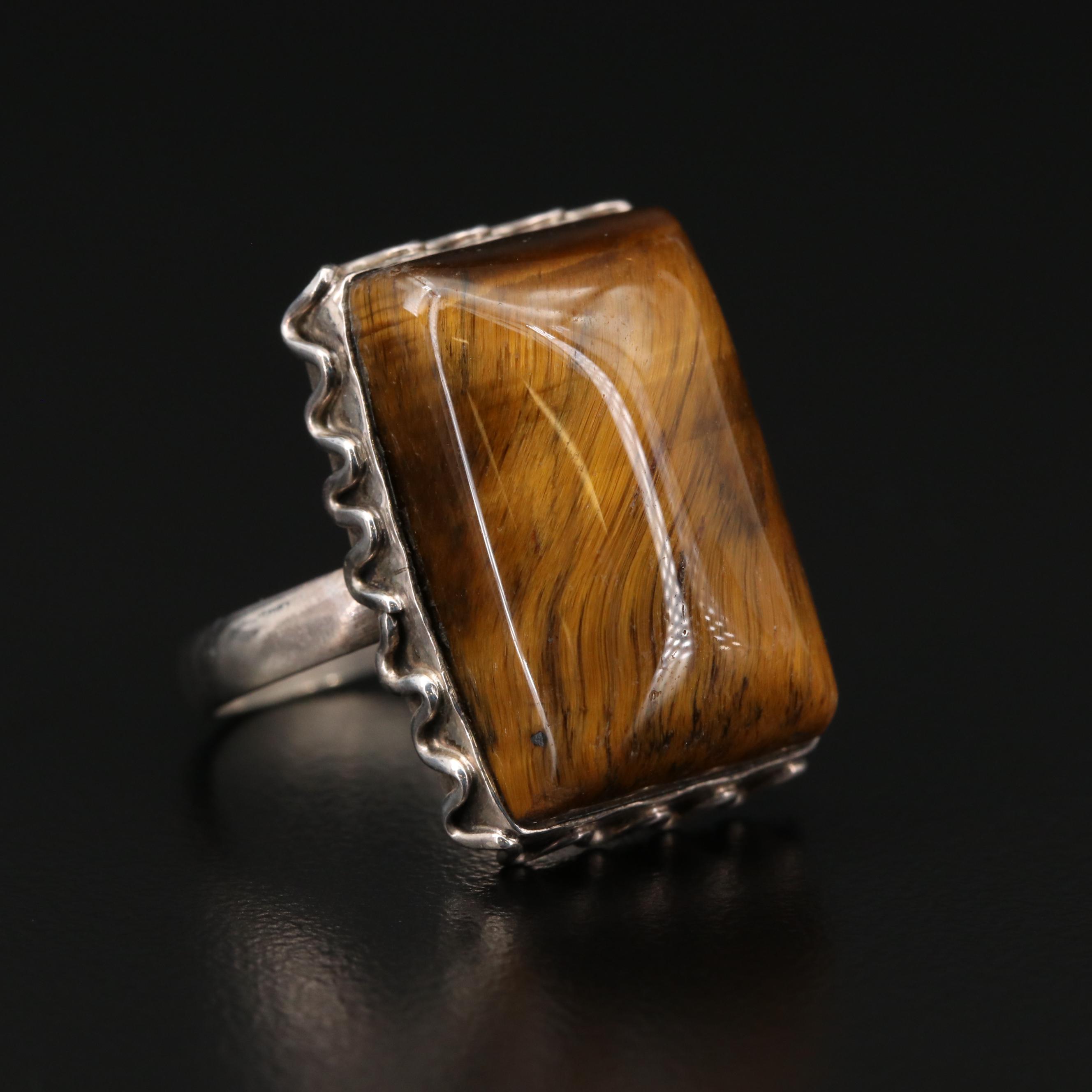 Sterling Silver Tiger's Eye Jewelry