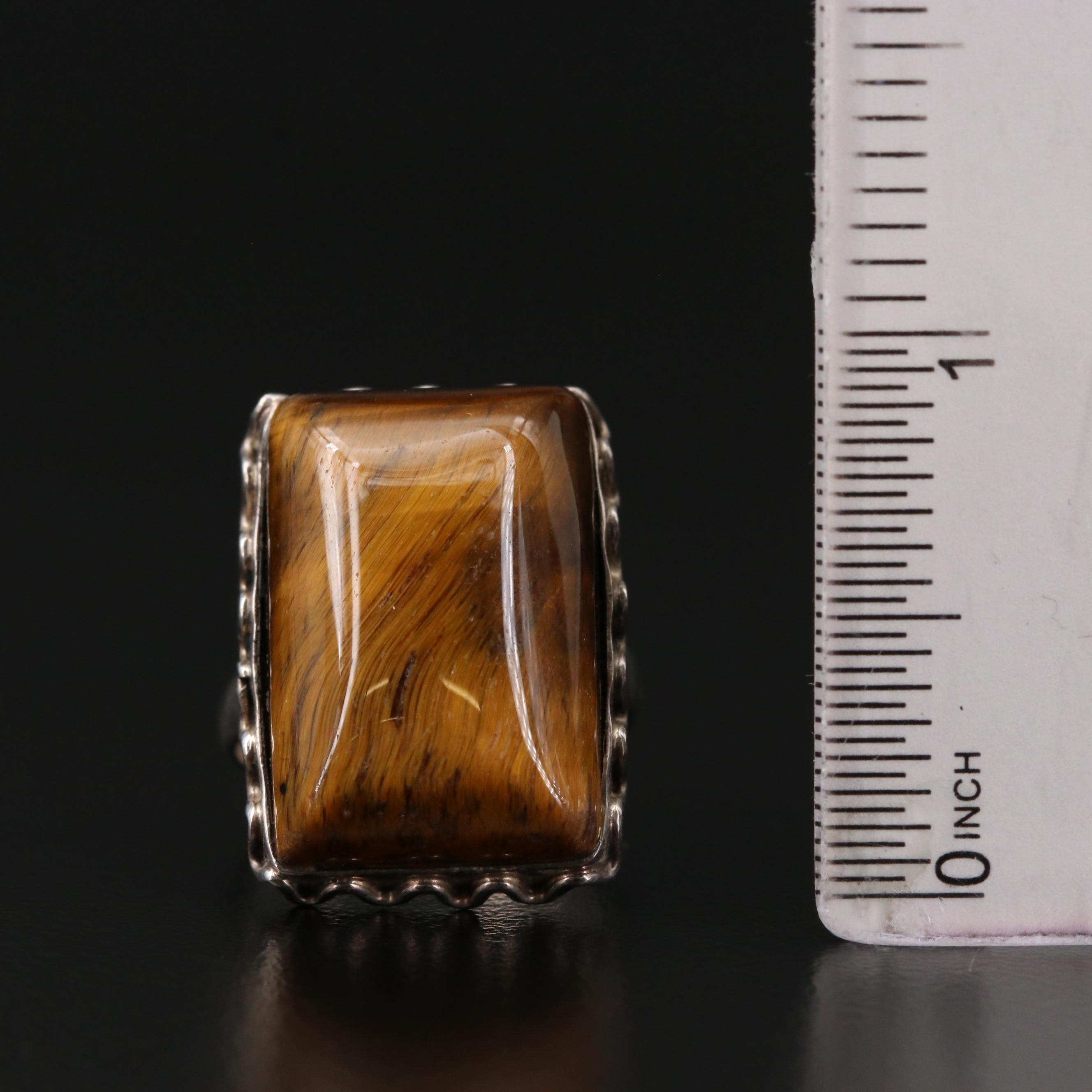 Sterling Silver Tiger's Eye Jewelry