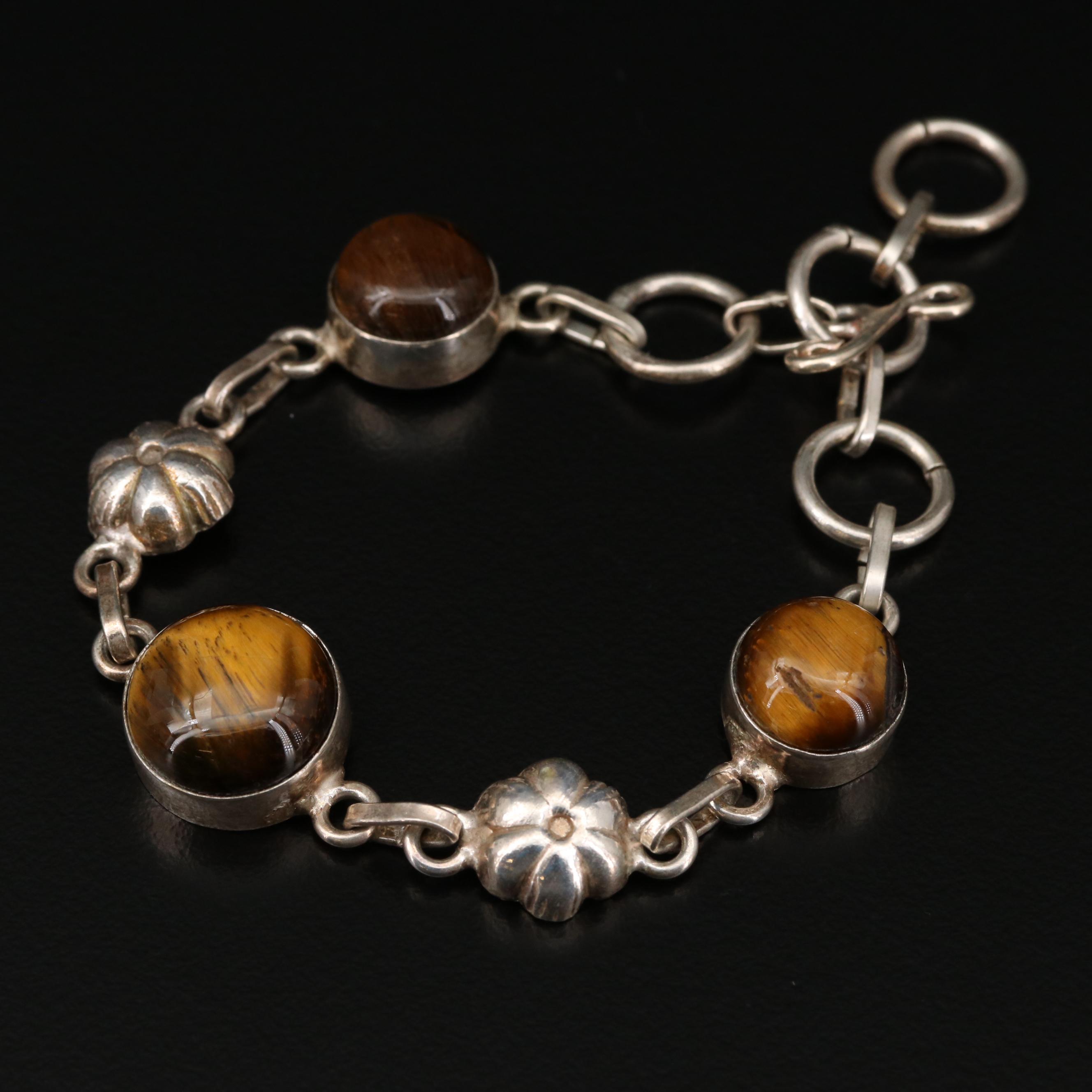 Sterling Silver Tiger's Eye Jewelry
