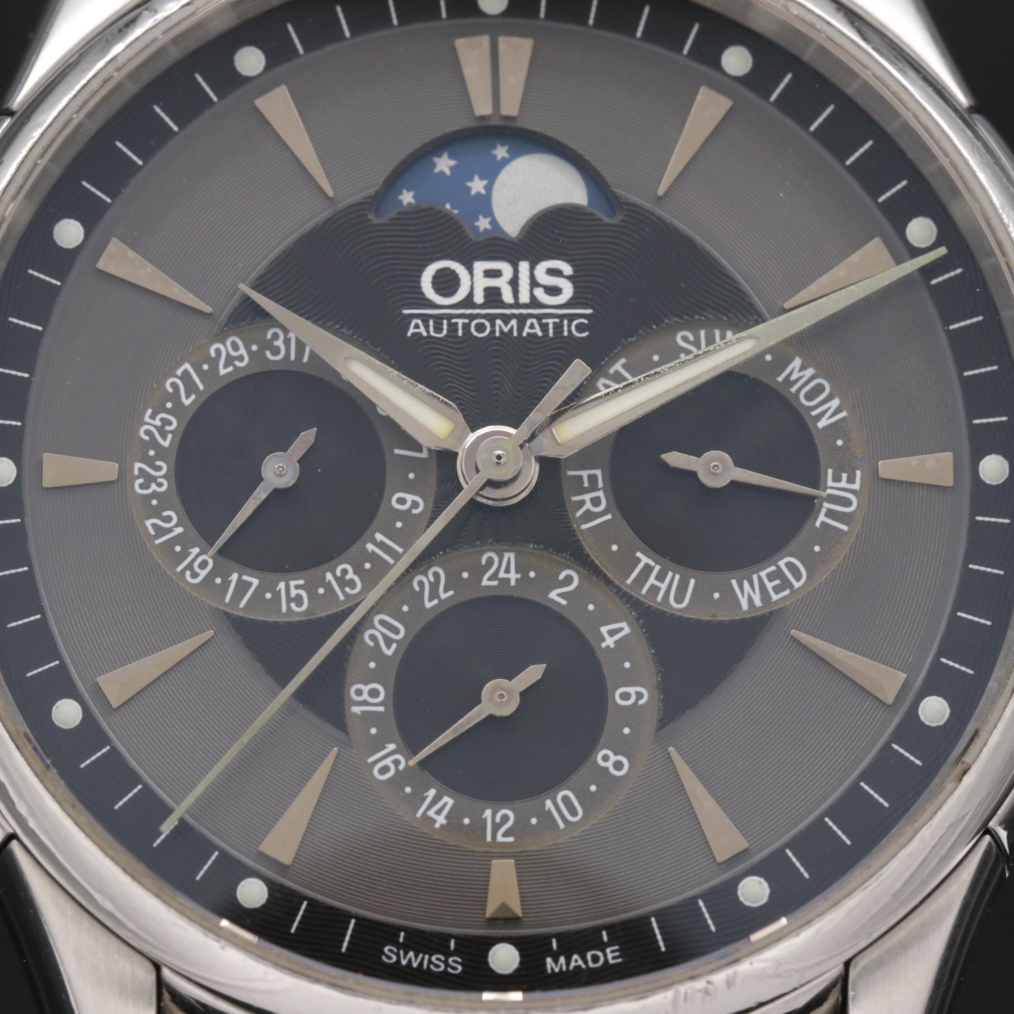 Oris Artelier Complication Moonphase Stainless Steel Automatic Watch