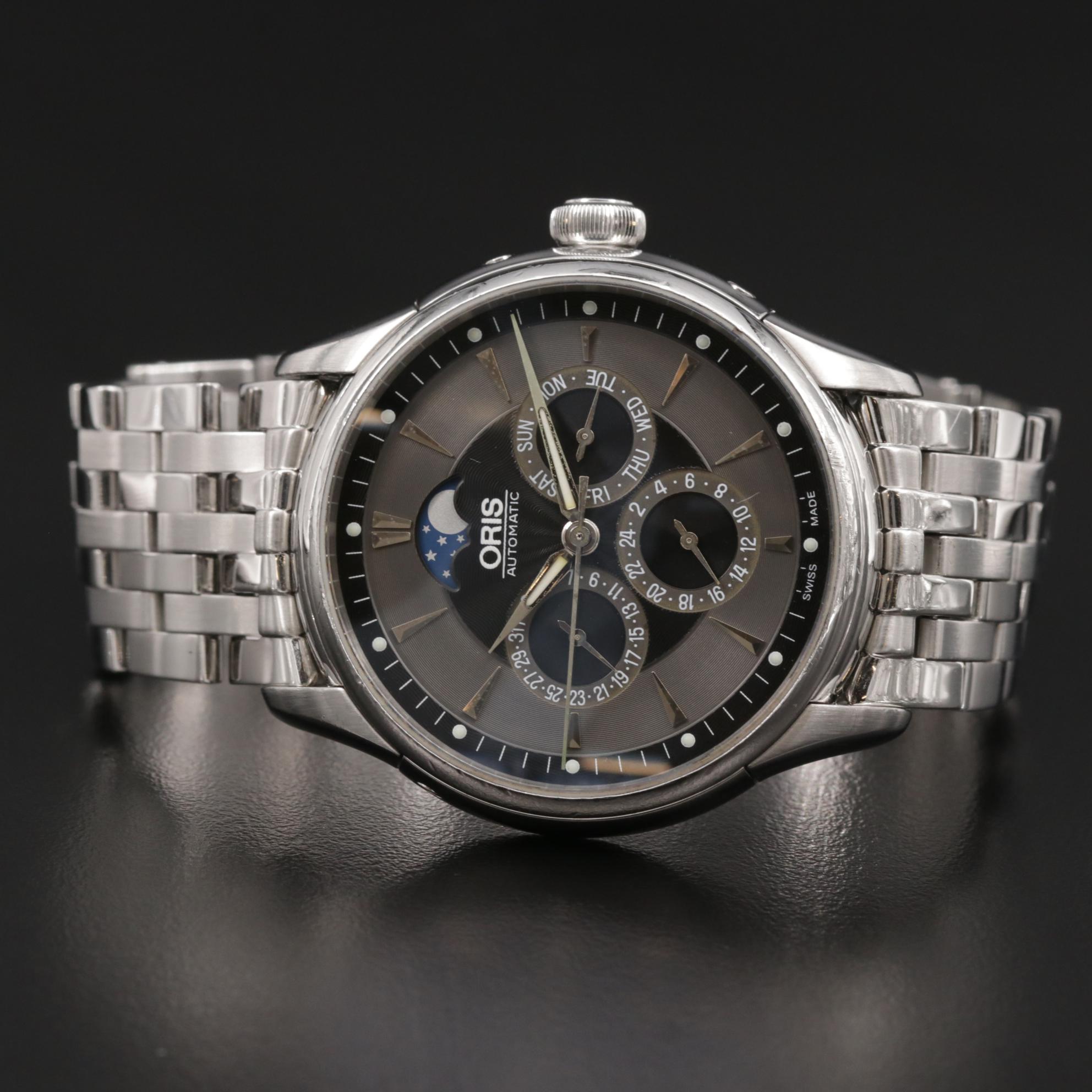 Oris Artelier Complication Moonphase Stainless Steel Automatic Watch