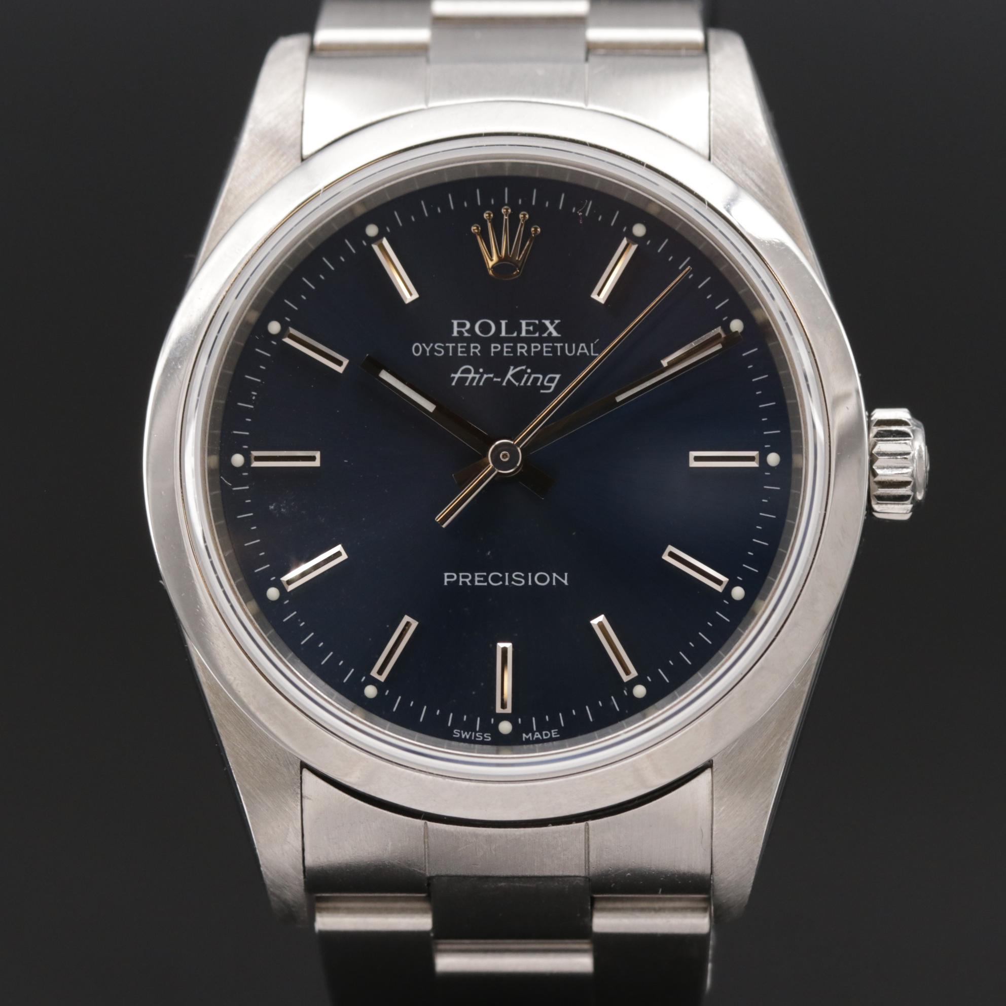 2006 Rolex Air King Stainless Steel Automatic Watch