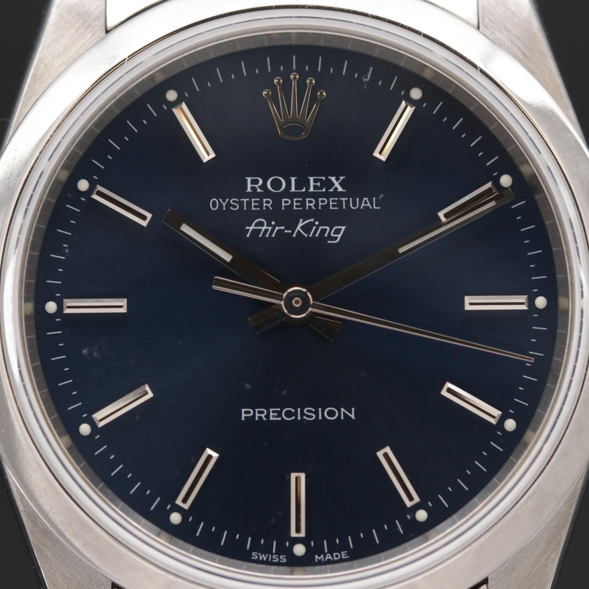 2006 Rolex Air King Stainless Steel Automatic Watch