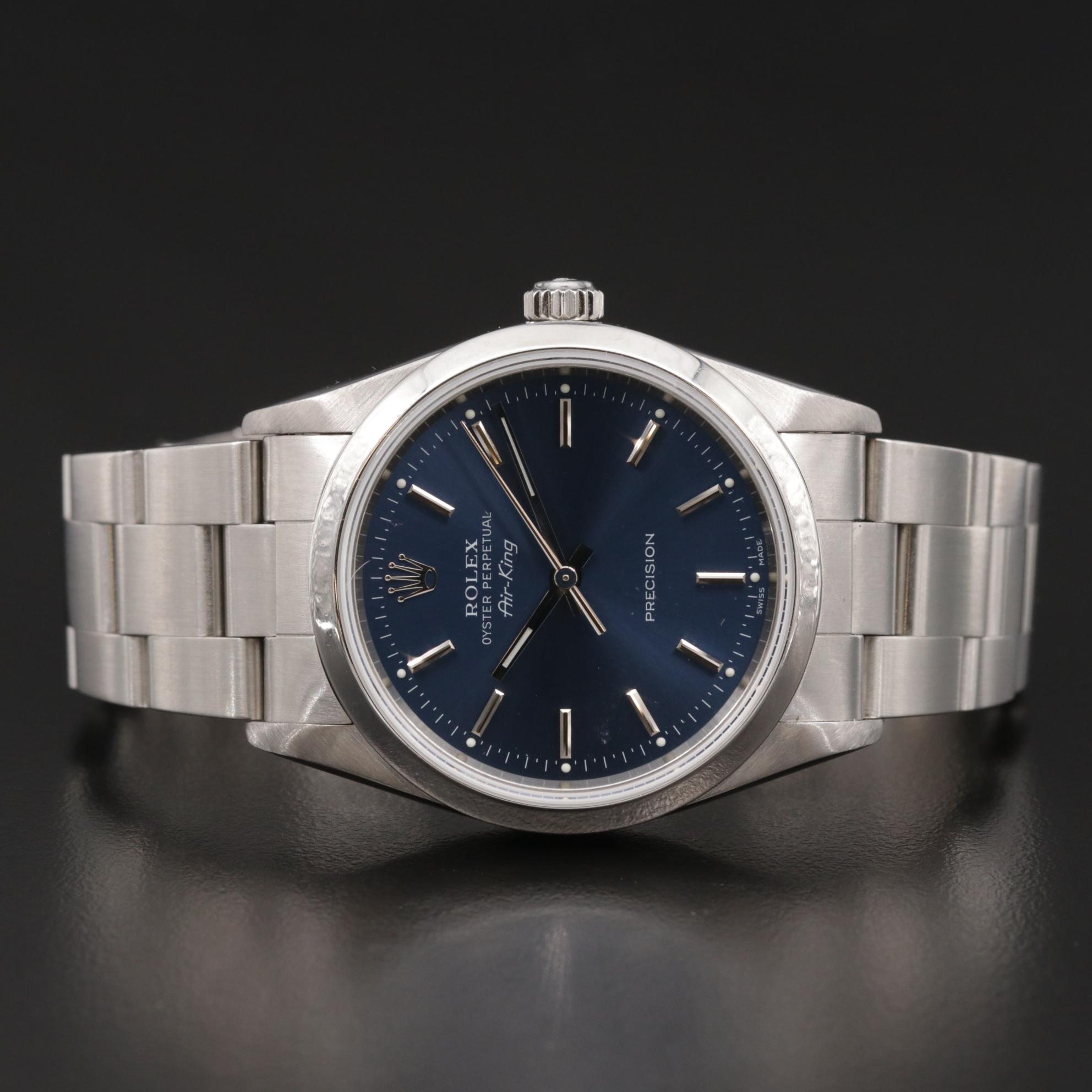 2006 Rolex Air King Stainless Steel Automatic Watch