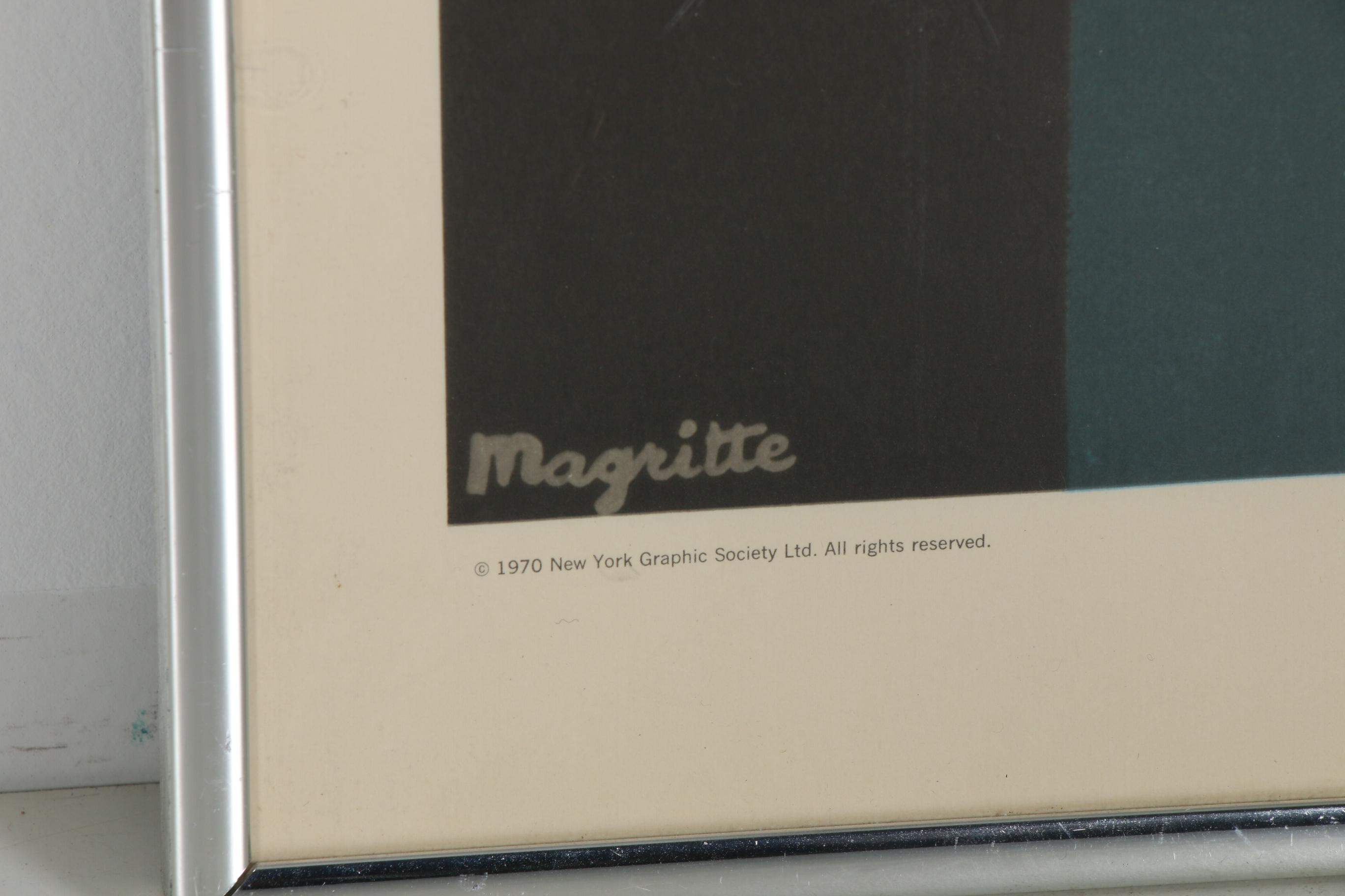 Lithograph After René Magritte "The Tempest"