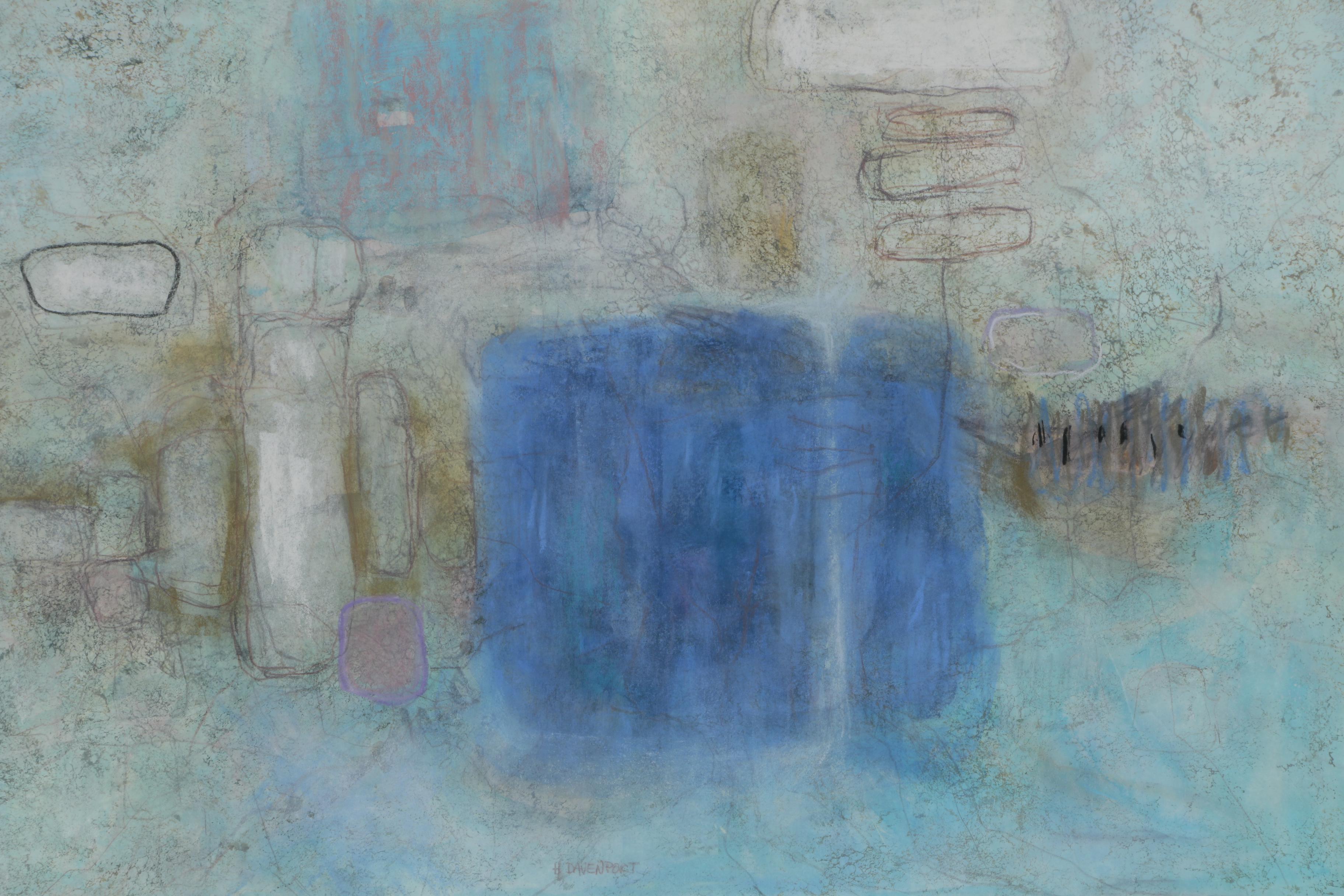 Houlgate Davenport Abstract Gouache Painting "Bare Bones I"