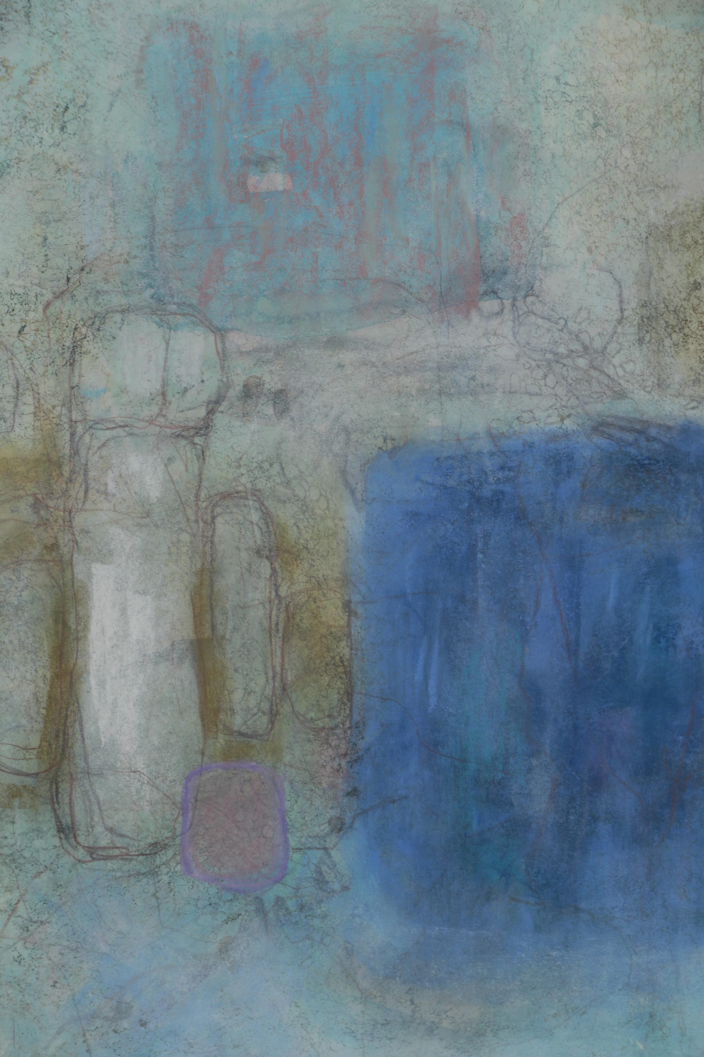 Houlgate Davenport Abstract Gouache Painting "Bare Bones I"