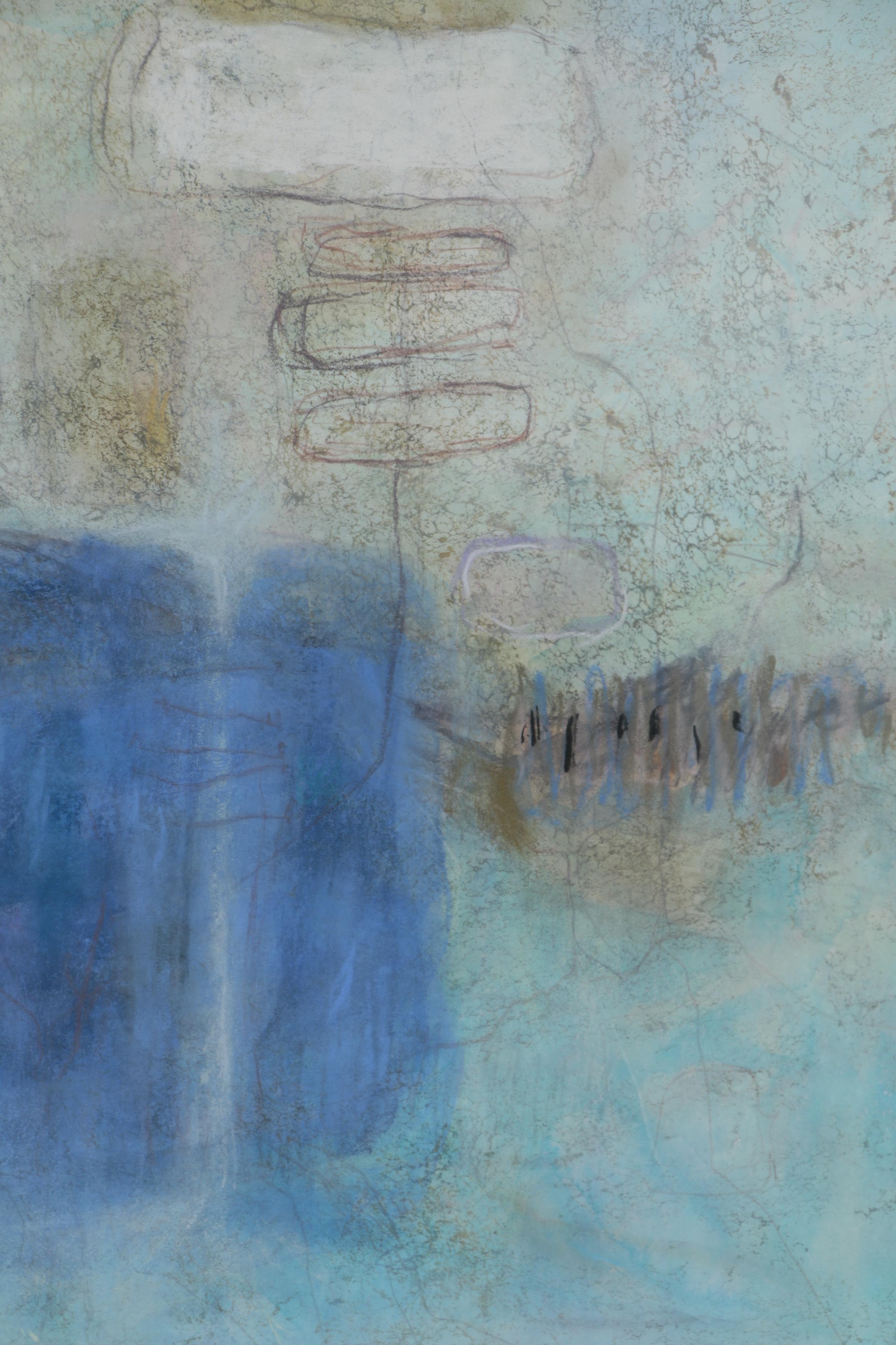 Houlgate Davenport Abstract Gouache Painting "Bare Bones I"