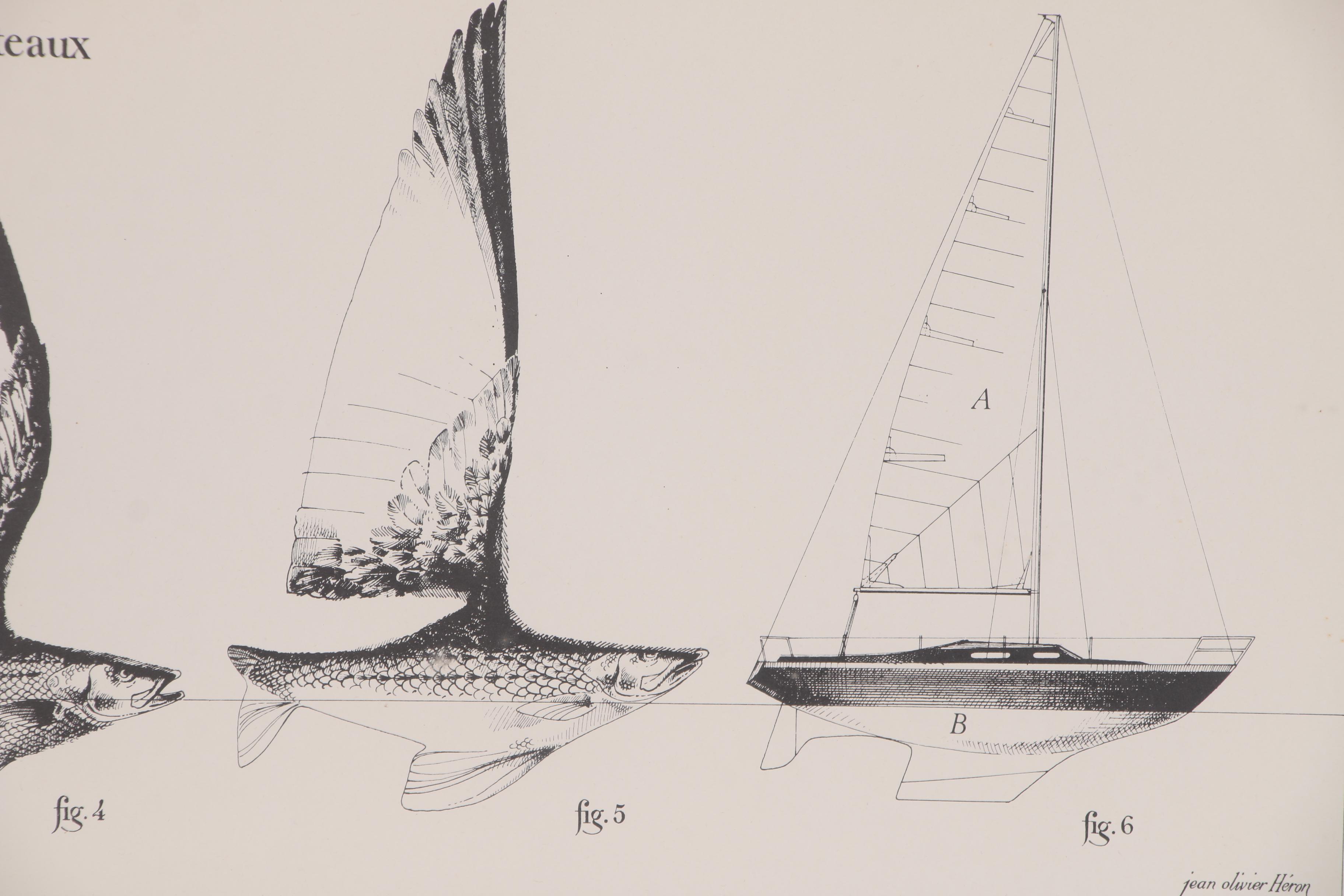 Photolithograph after Jean-Olivier Héron "Comment Naissent les Bateaux", 1983