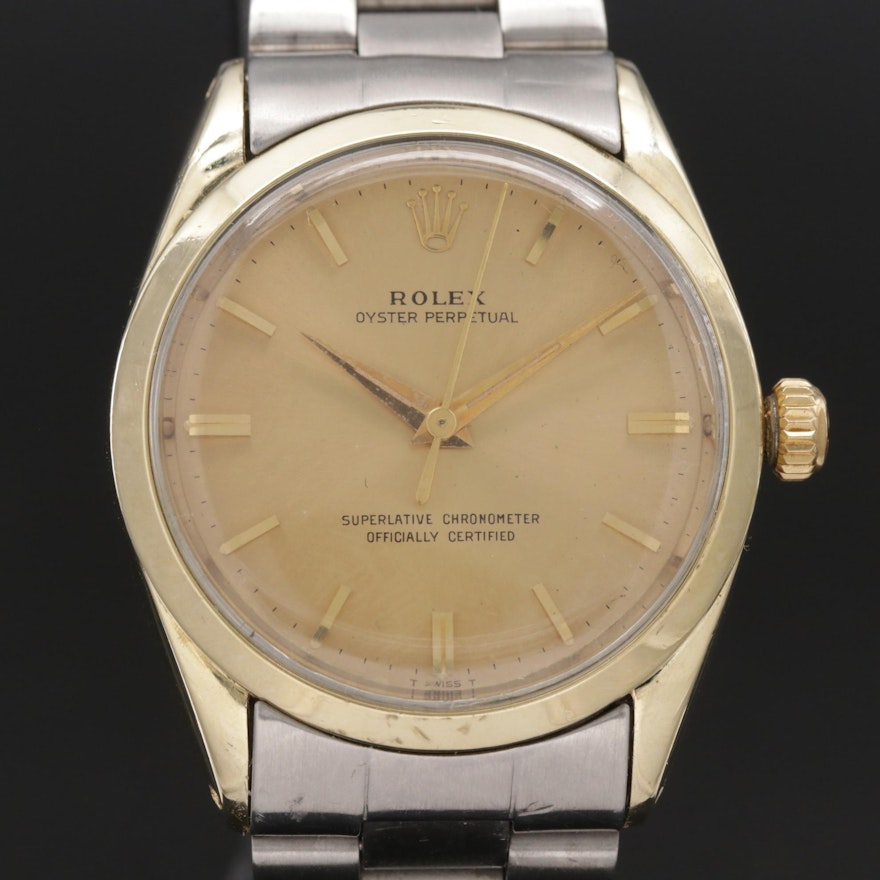 1963 Rolex Oyster Perpetual Two Tone Wristwatch