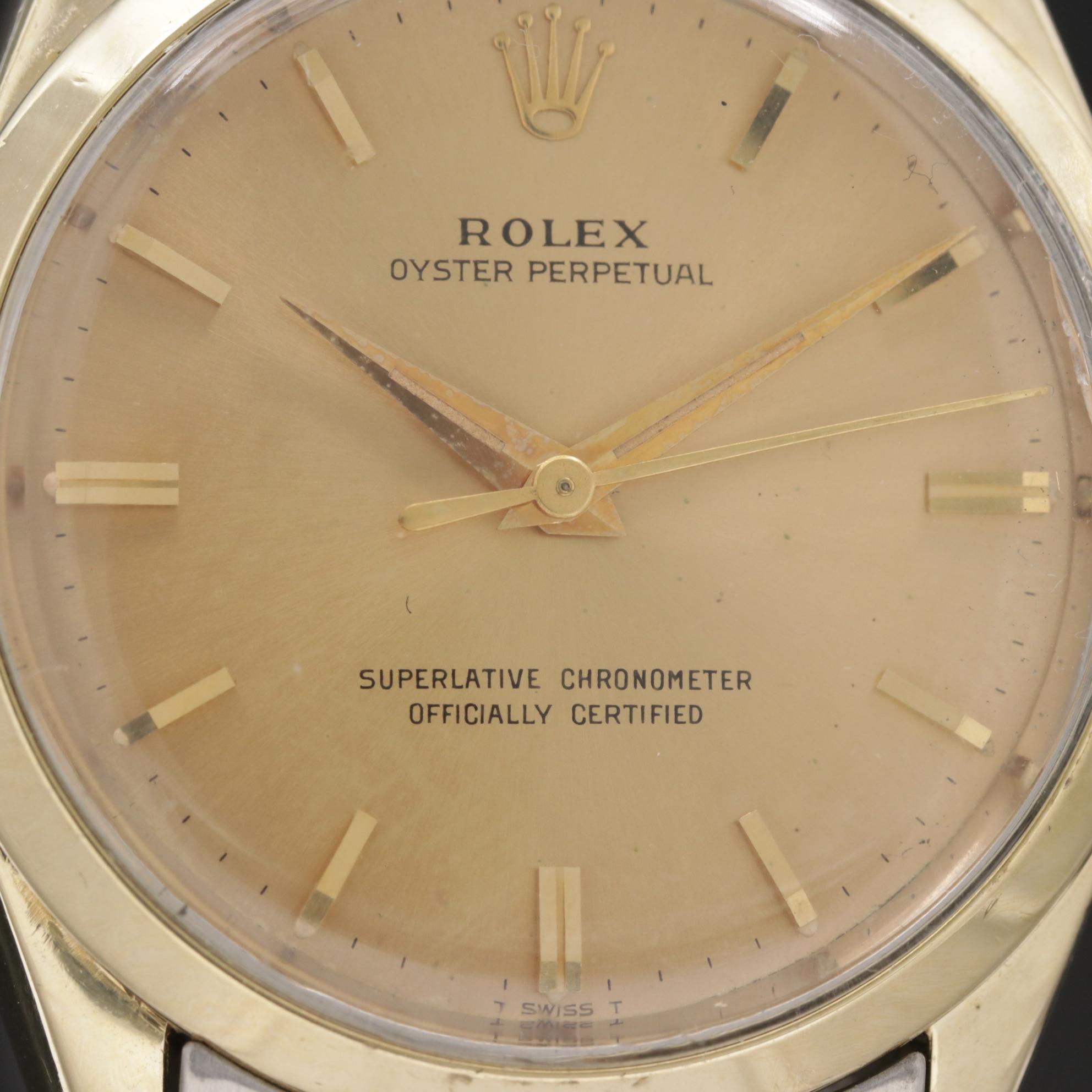 1963 Rolex Oyster Perpetual Two Tone Watch