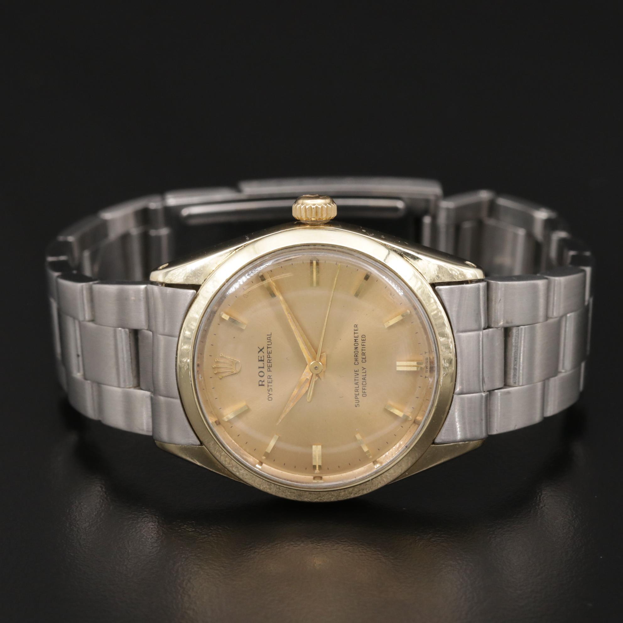1963 Rolex Oyster Perpetual Two Tone Watch