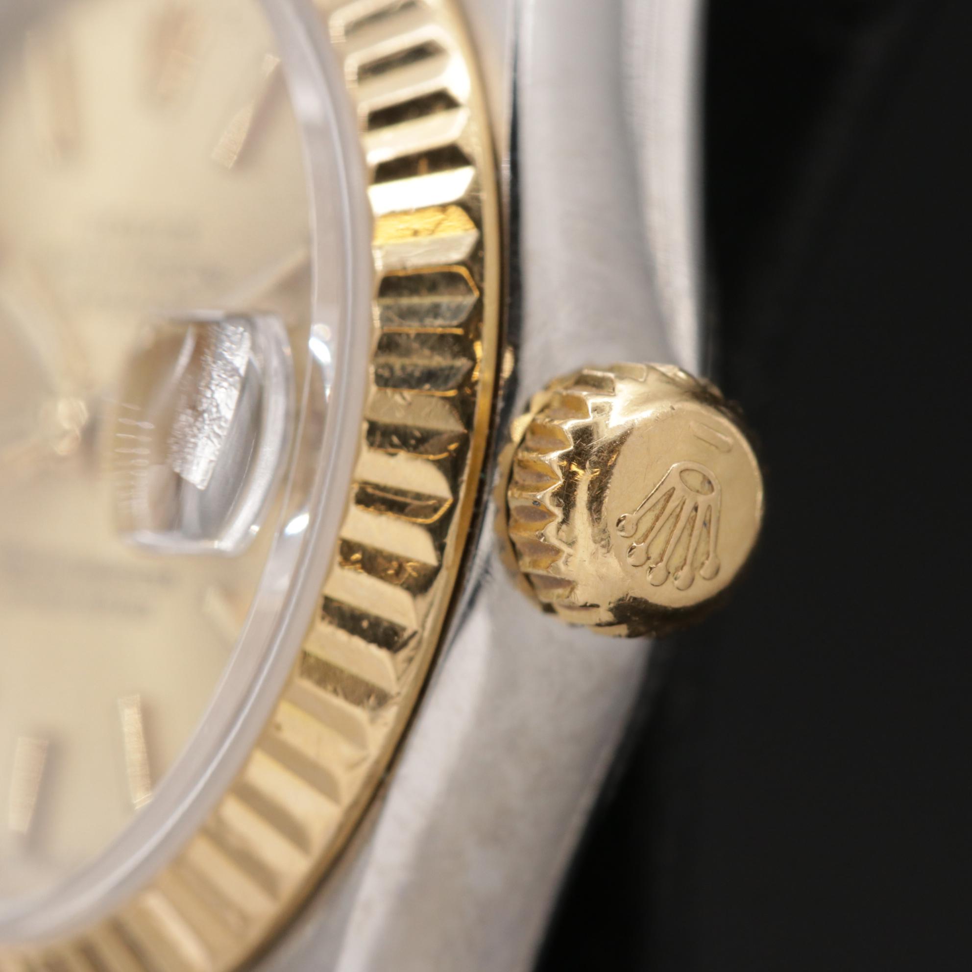 1999 Rolex Datejust 18K Gold and Stainless Steel Automatic Watch