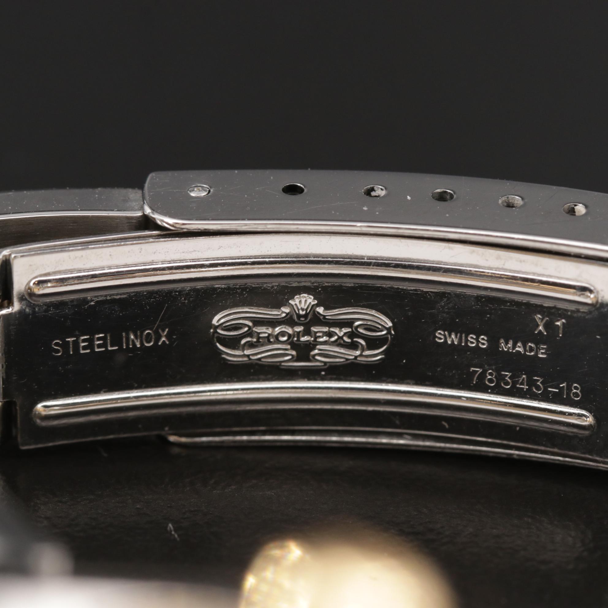 1999 Rolex Datejust 18K Gold and Stainless Steel Automatic Watch