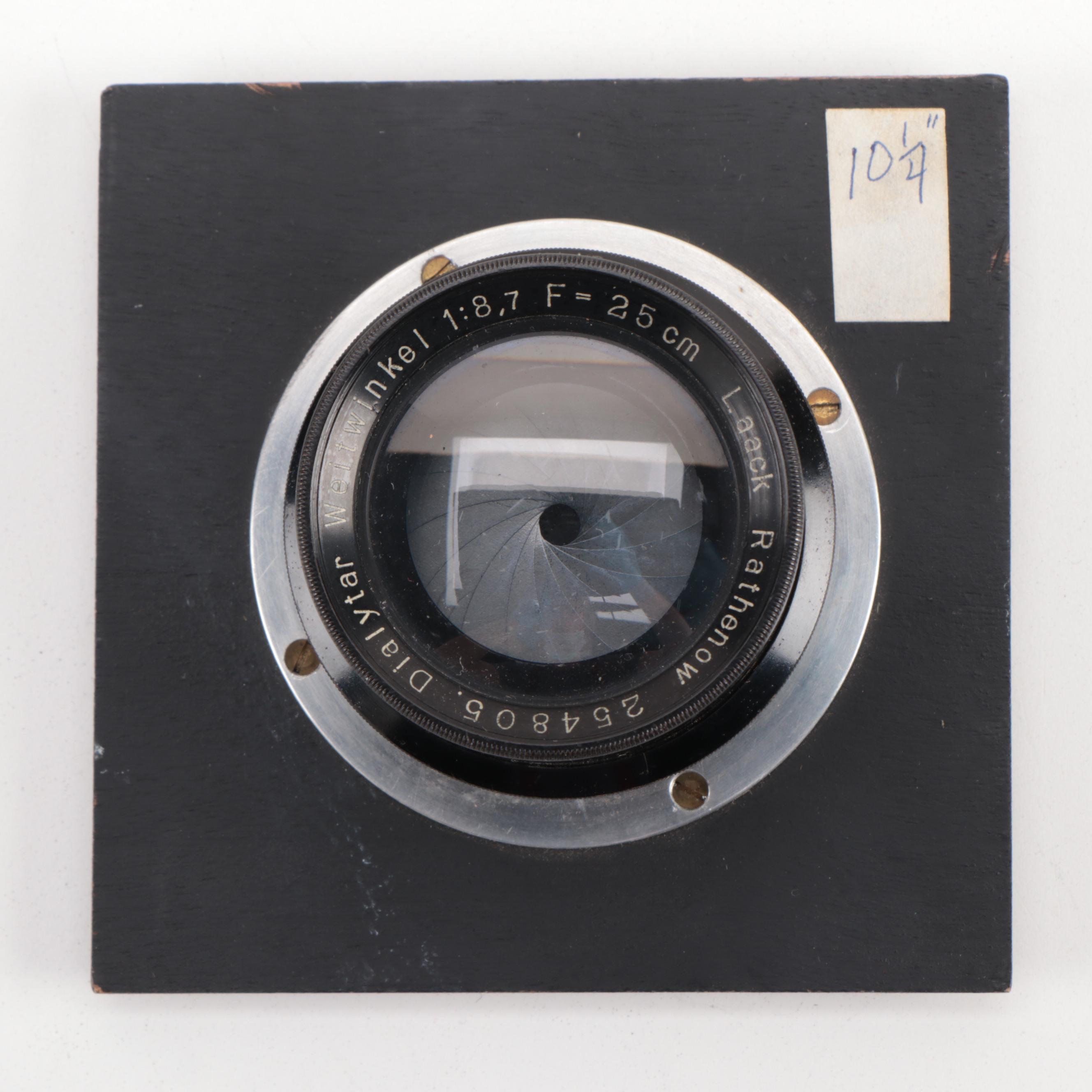 Komura Commercial 210mm f/6.3 and Laack Rathenow Dialytar 25cm f/8.7 Lenses