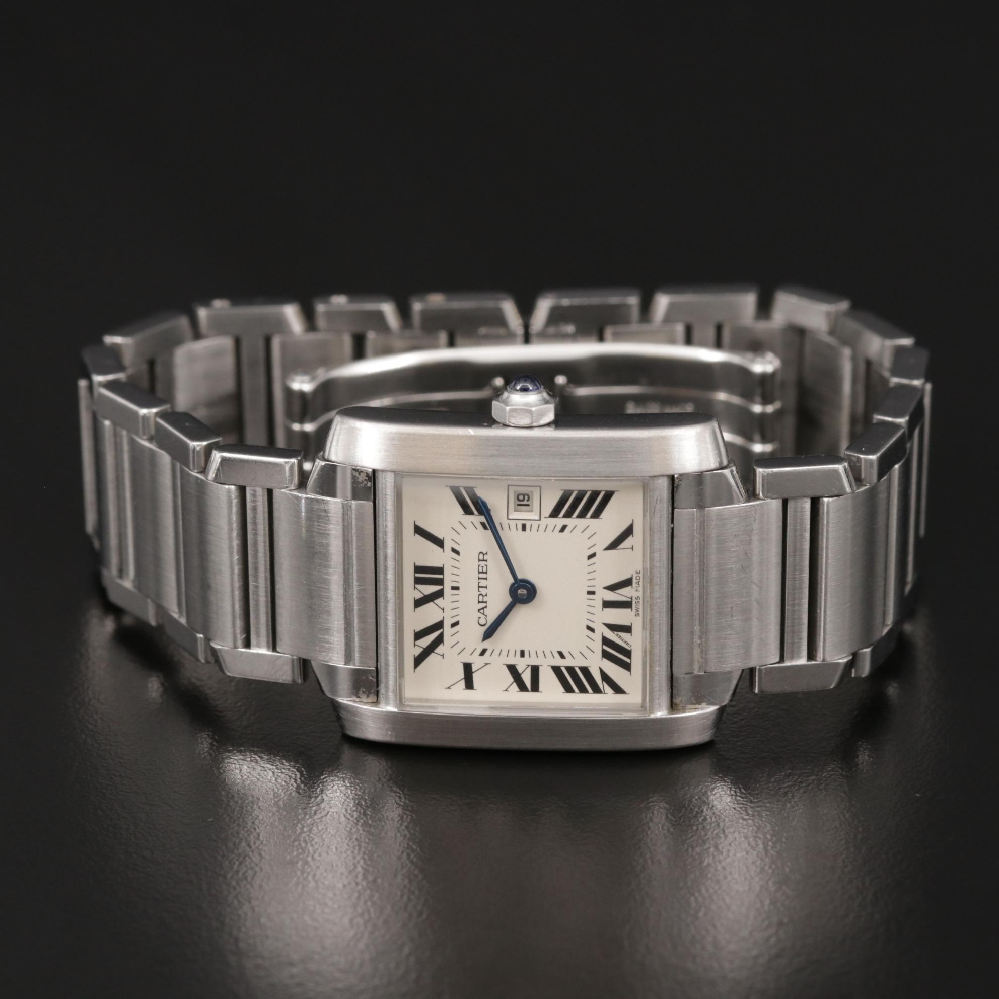 Cartier Tank Francaise Stainless Steel Quartz Watch