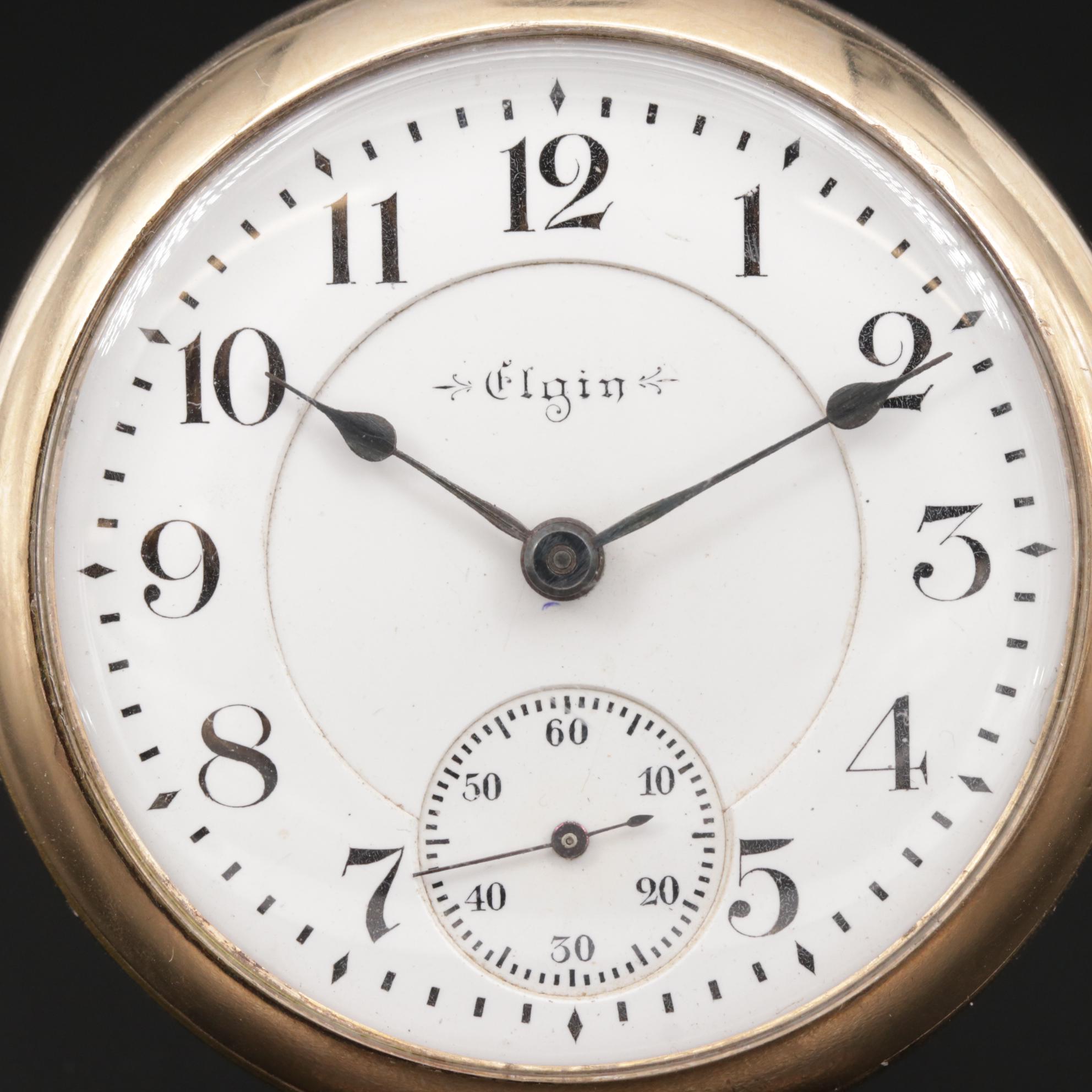 1899 Elgin B.W. Raymond Railroad Grade Pocket Watch