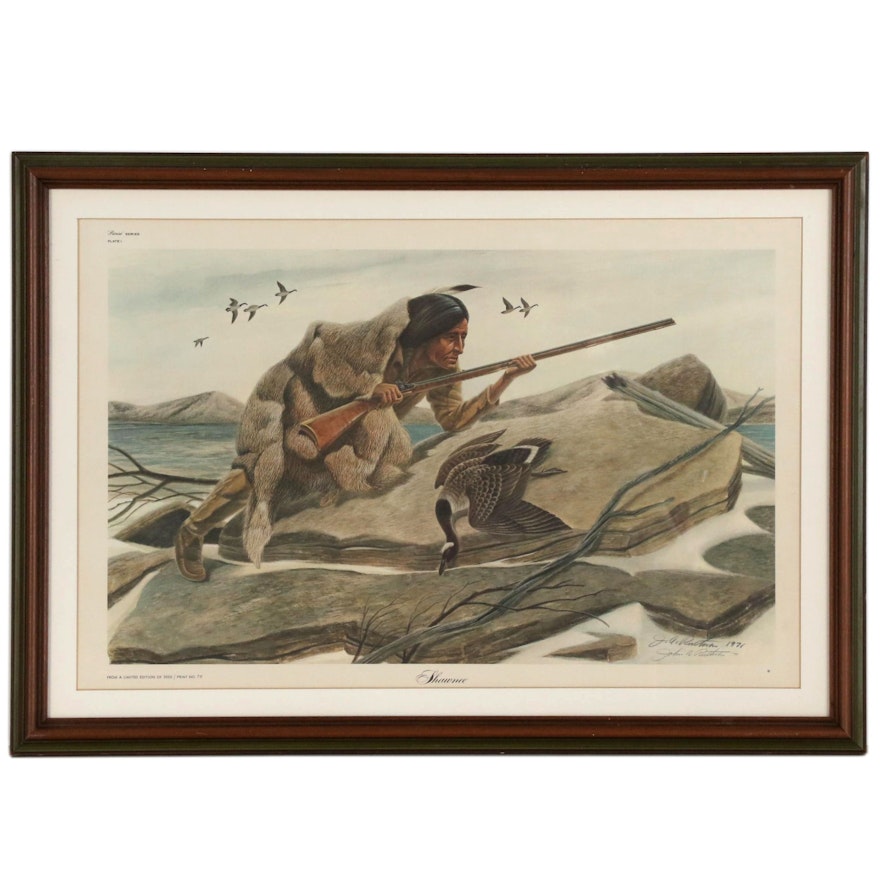 John Ruthven Offset Lithograph "Shawnee"