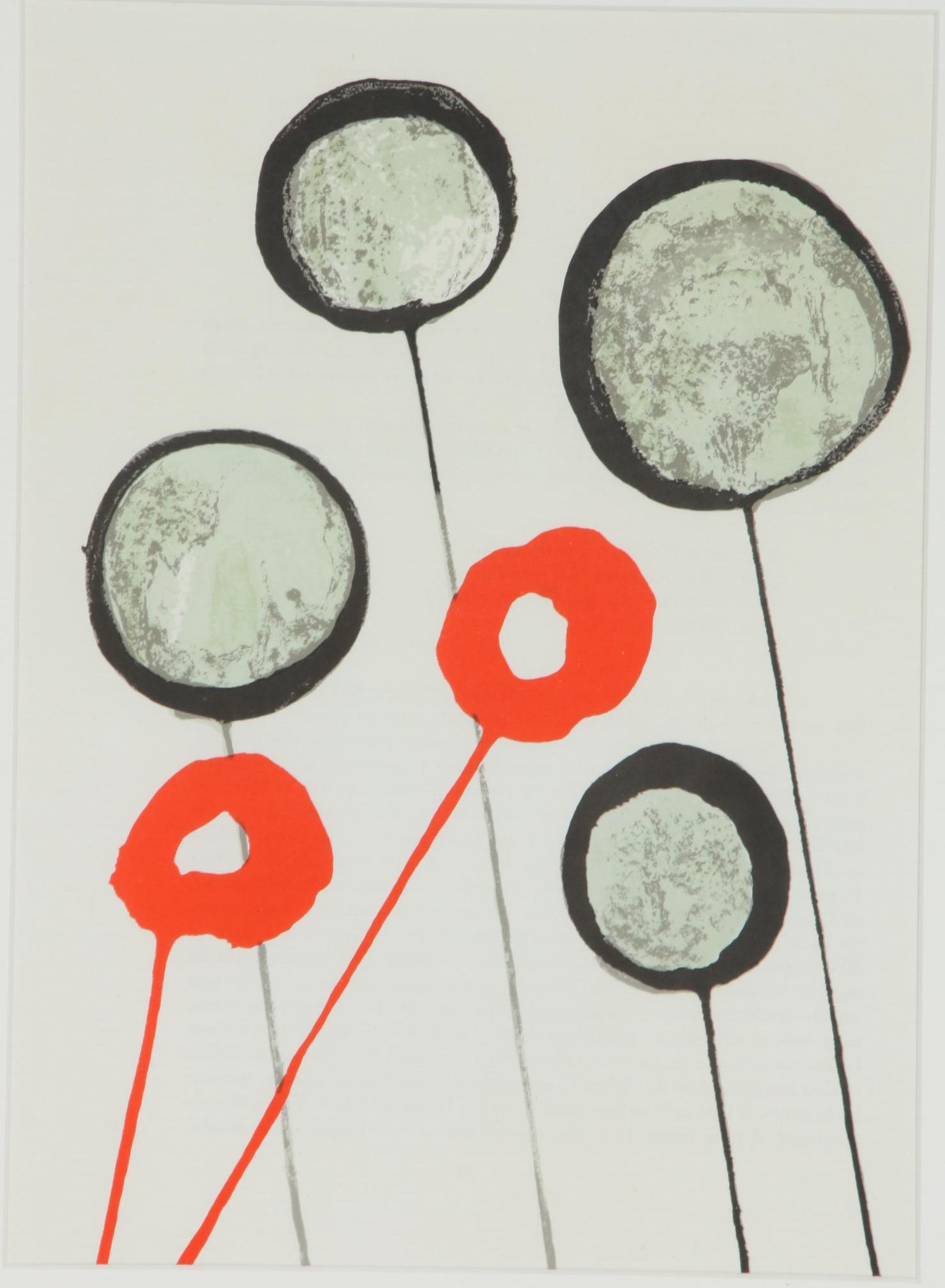 Alexander Calder Color Lithograph for "Derrière le Miroir", 1966