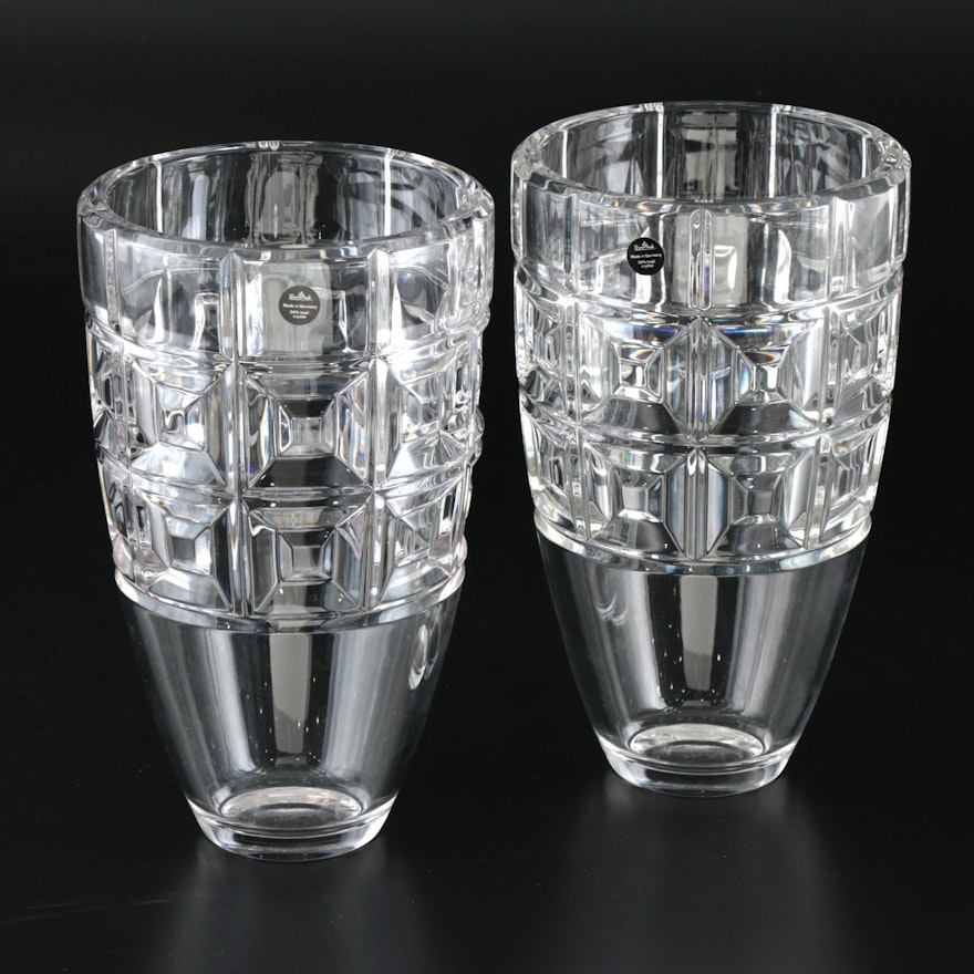 Pair of Rosenthal "Domus" Crystal Vases
