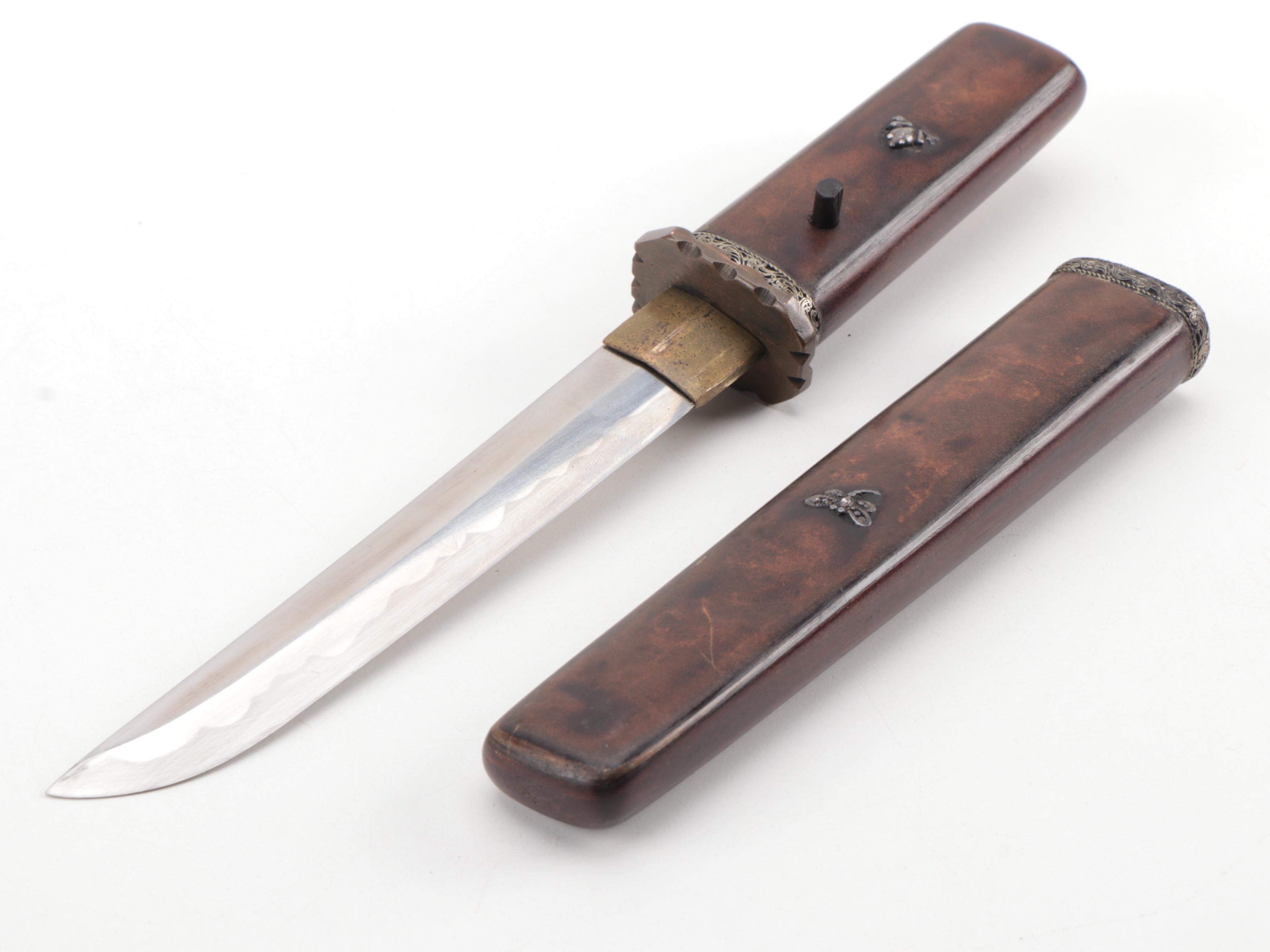 Japanese Tantō and Sheath, Signed