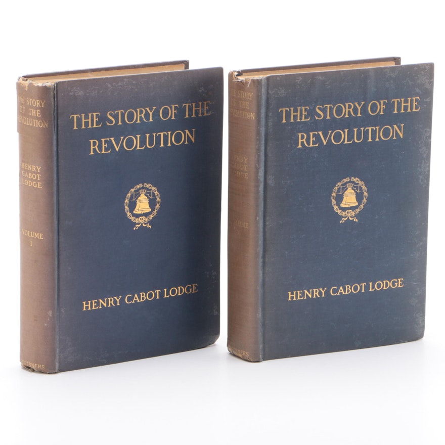 "The Story of the Revolution" Two-Volume Set by Henry Cabot Lodge, 1898