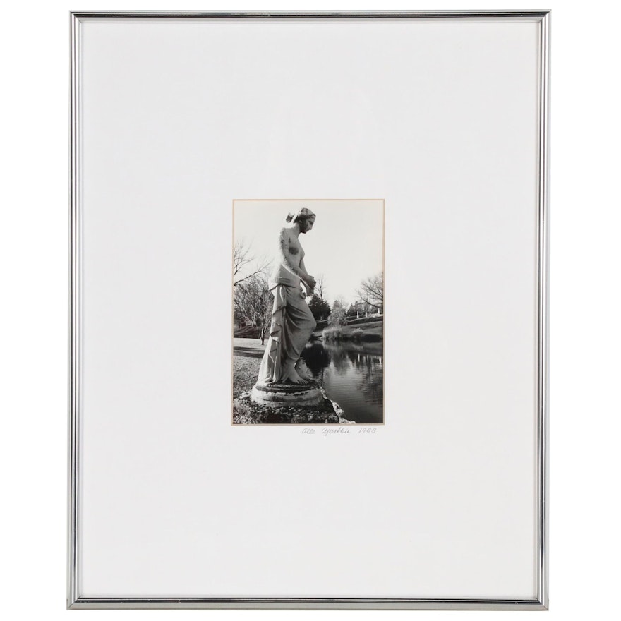Silver Gelatin Photograph of Lakeside Figural Monument, 1988