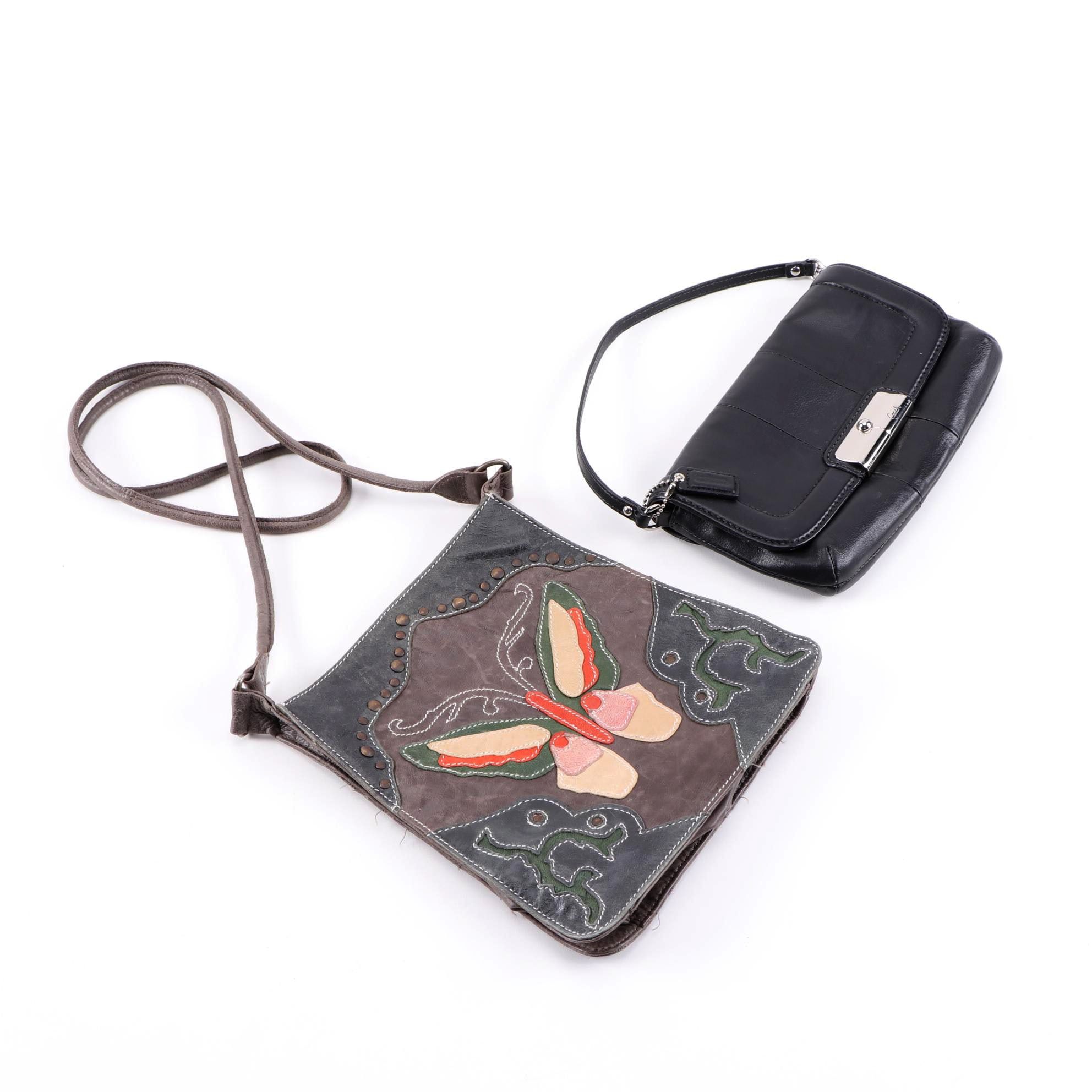 Armand Ventilo Butterfly Leather Crossbody and Coach Kristin Leather Handbag
