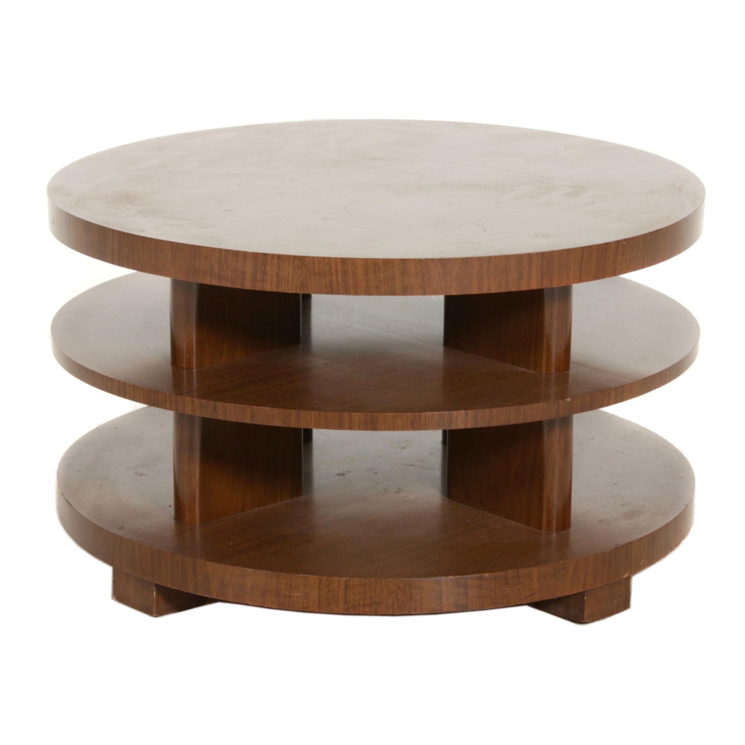 Mid Century Modern Three Tiered Coffee Table