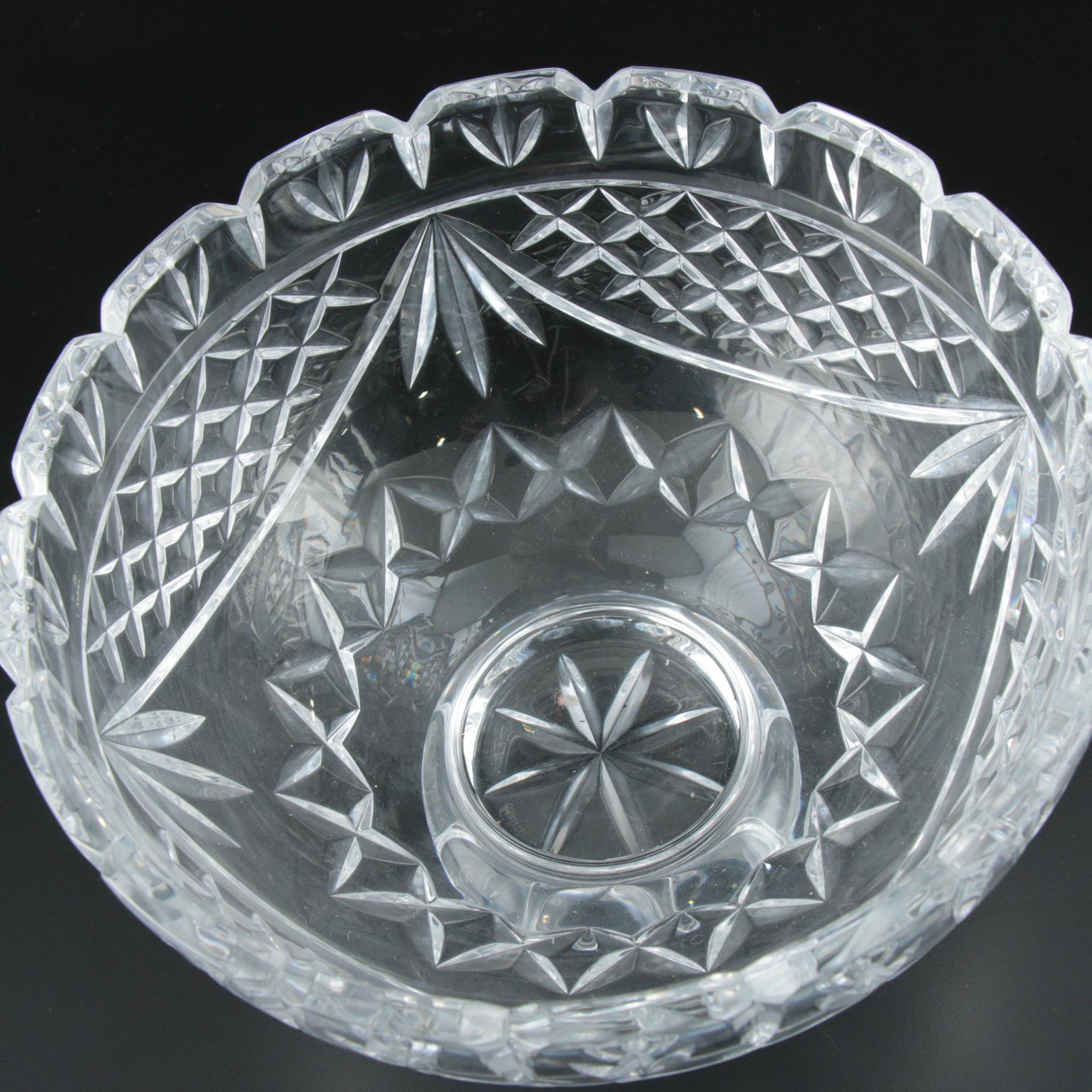 Waterford Crystal "Penrose" Vase and Centerpiece Bowl