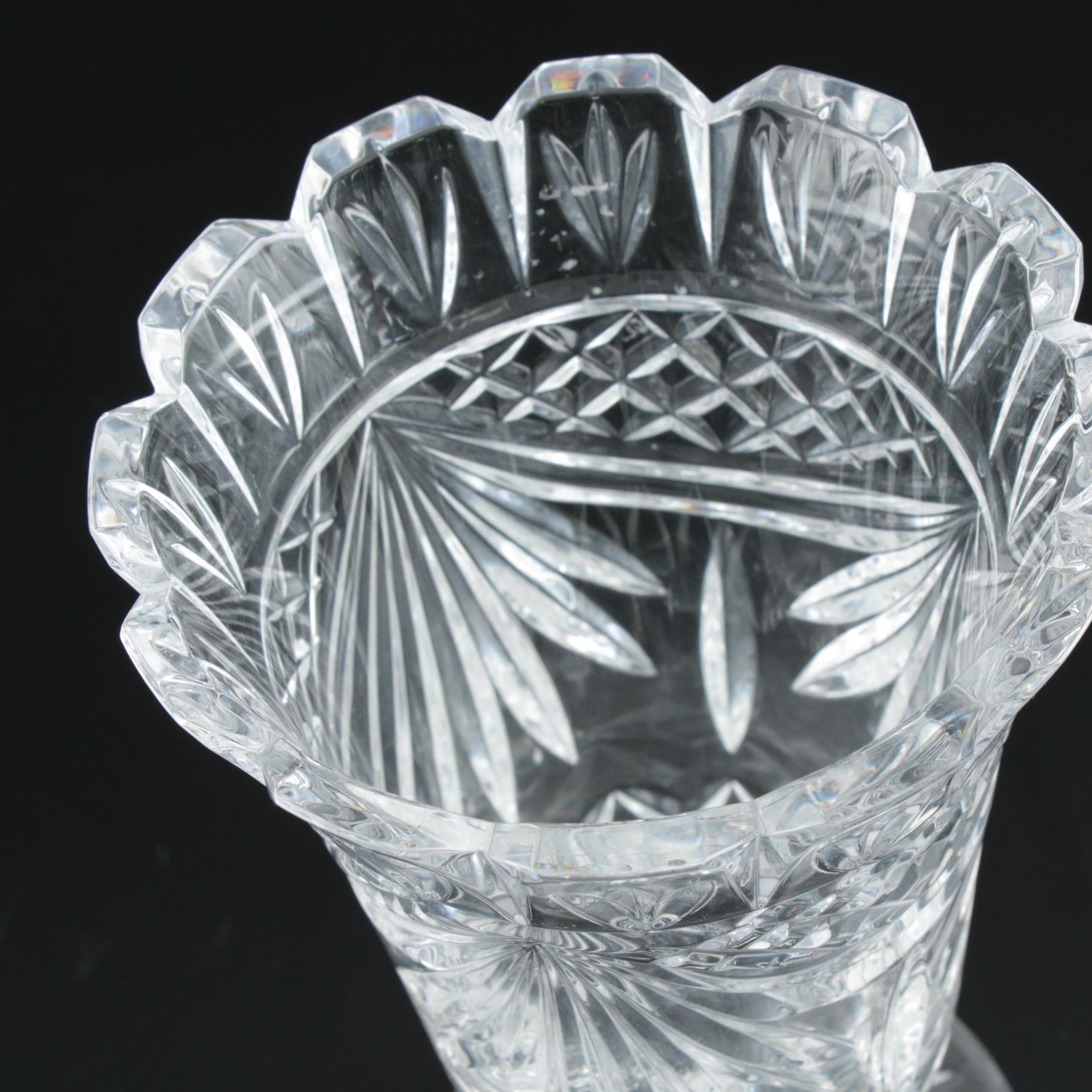 Waterford Crystal "Penrose" Vase and Centerpiece Bowl