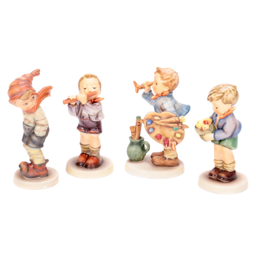 1935 "March Winds" Hummel and Collector's Club Porcelain Figurines