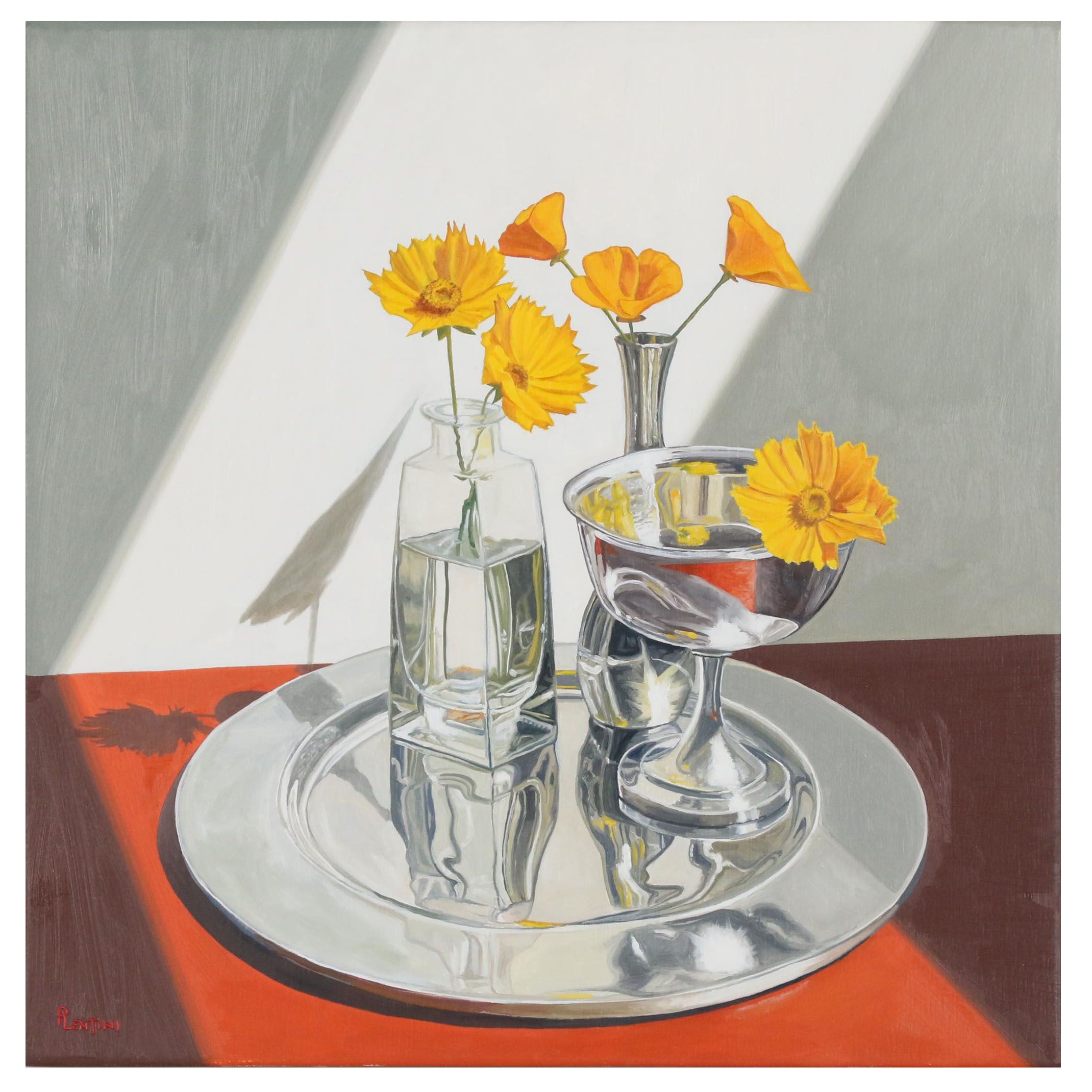 Peter Lentini Still Life Oil Painting "Aureus"