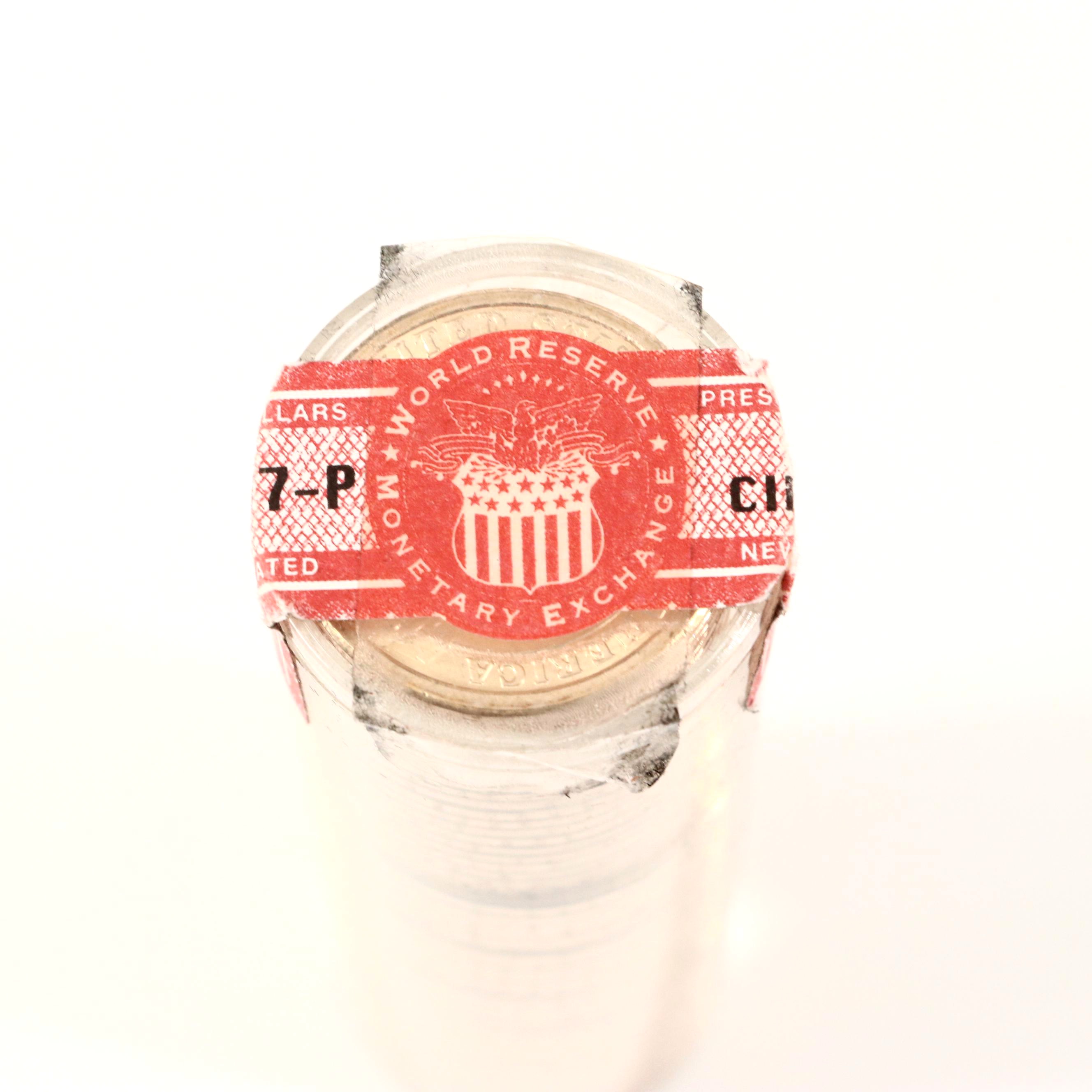 Ballistic Roll of Uncirculated George Washington Presidential One Dollar Coins